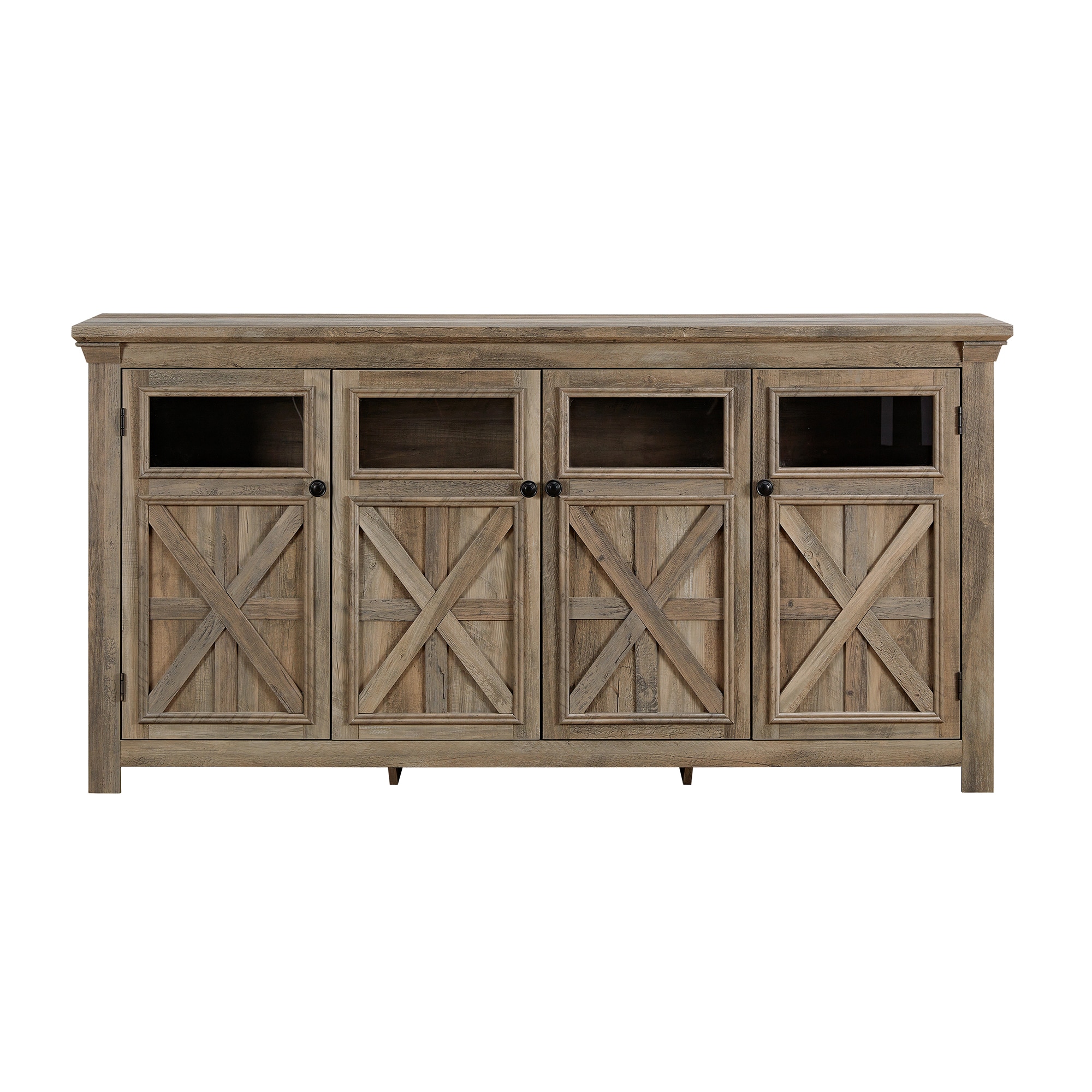 SINOFURN SYC160035GY Rustic Gray Wash Reclaimed wood Sideboard