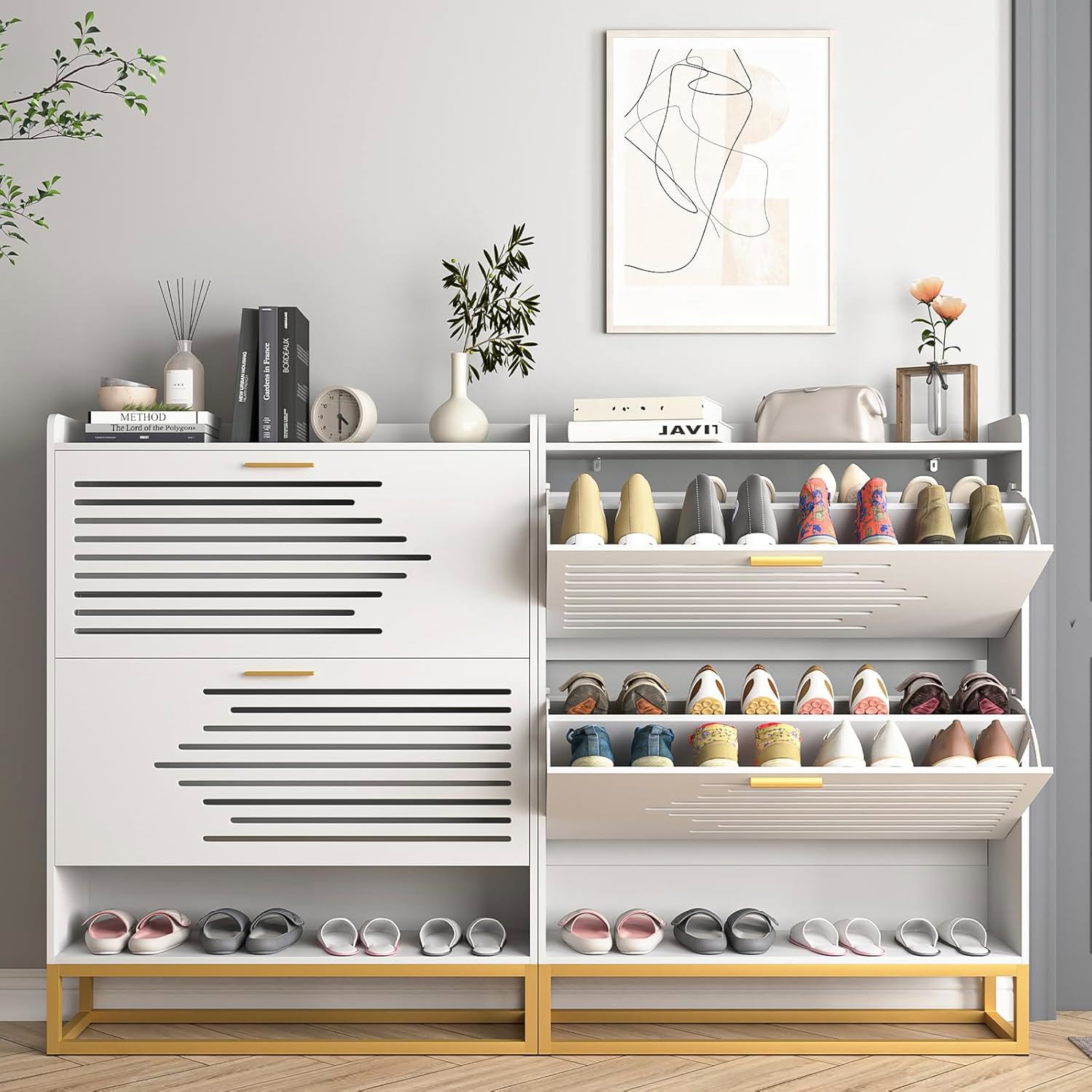CIPACHO WBWB10303-WT Shoe-Racks - View #4