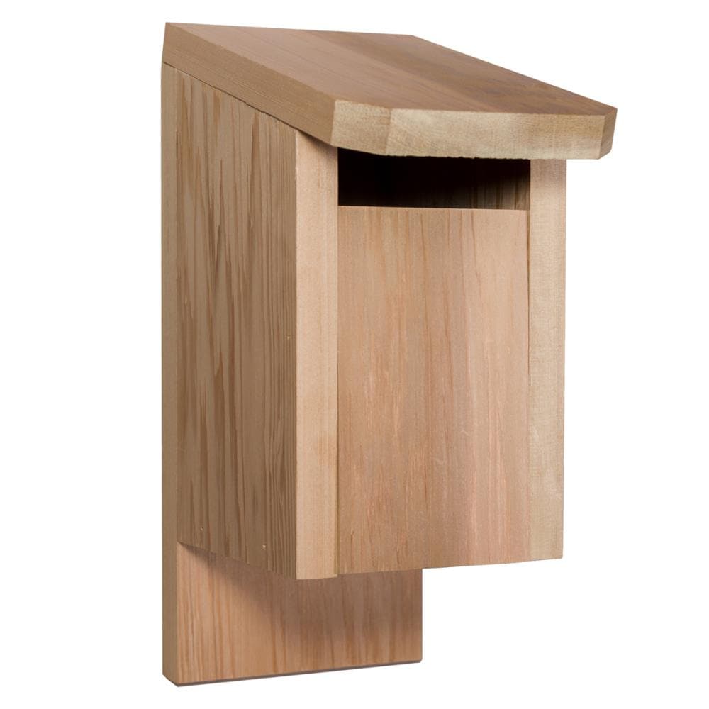 All Things Cedar BH12 12.0-Inches H Natural Cedar Wood Bluebirds Nesting box Predator Proof Bird House