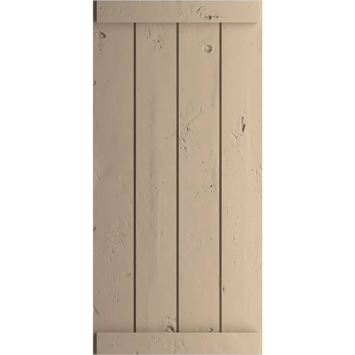 Ekena Millwork SHUBJE22X70KPPR 22-in W x 70-in H Unfinished Paintable/Stainable Board and batten End batten Exterior Shutters ( 2 -Pack )