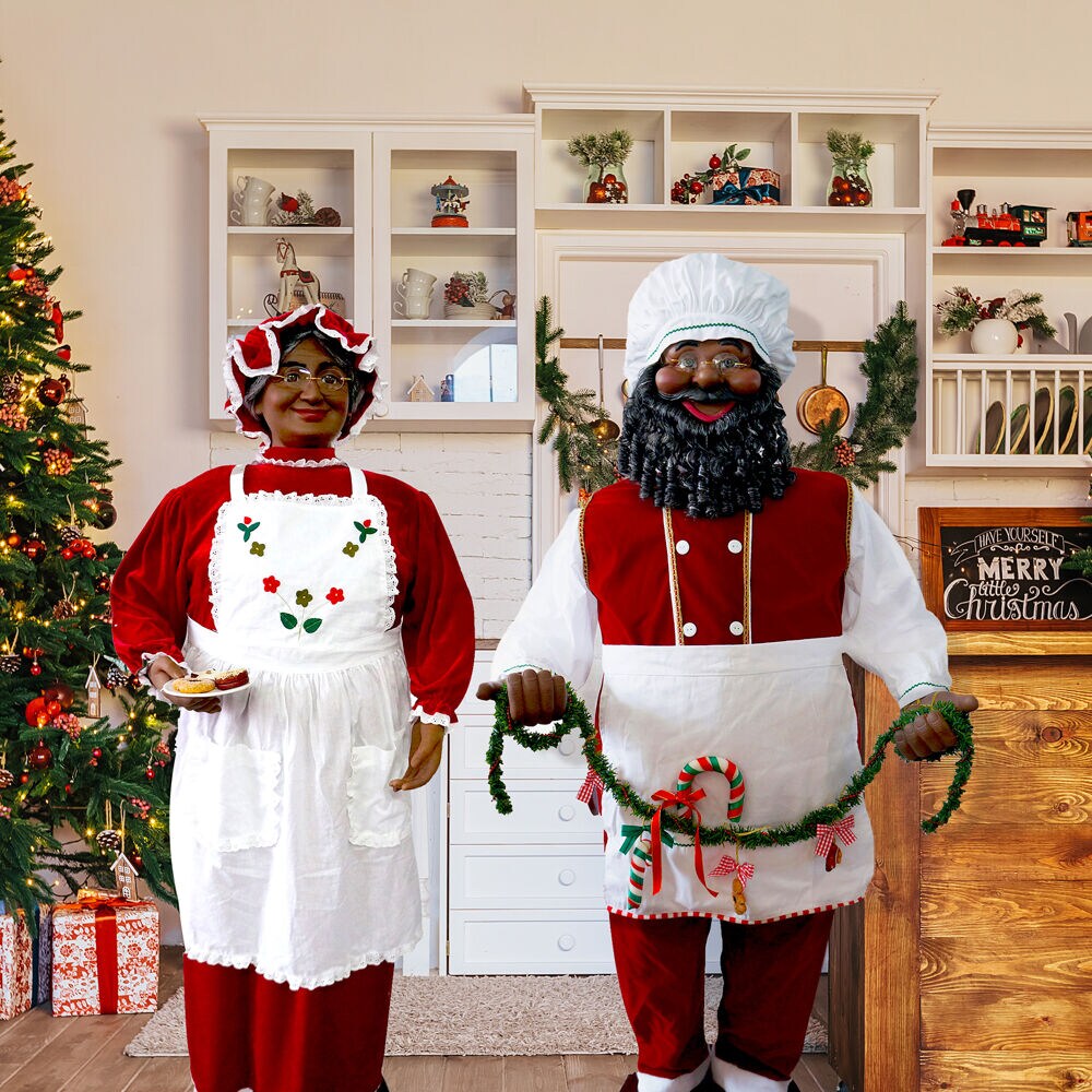 Rare vintage christmas African buy American Mrs Santa