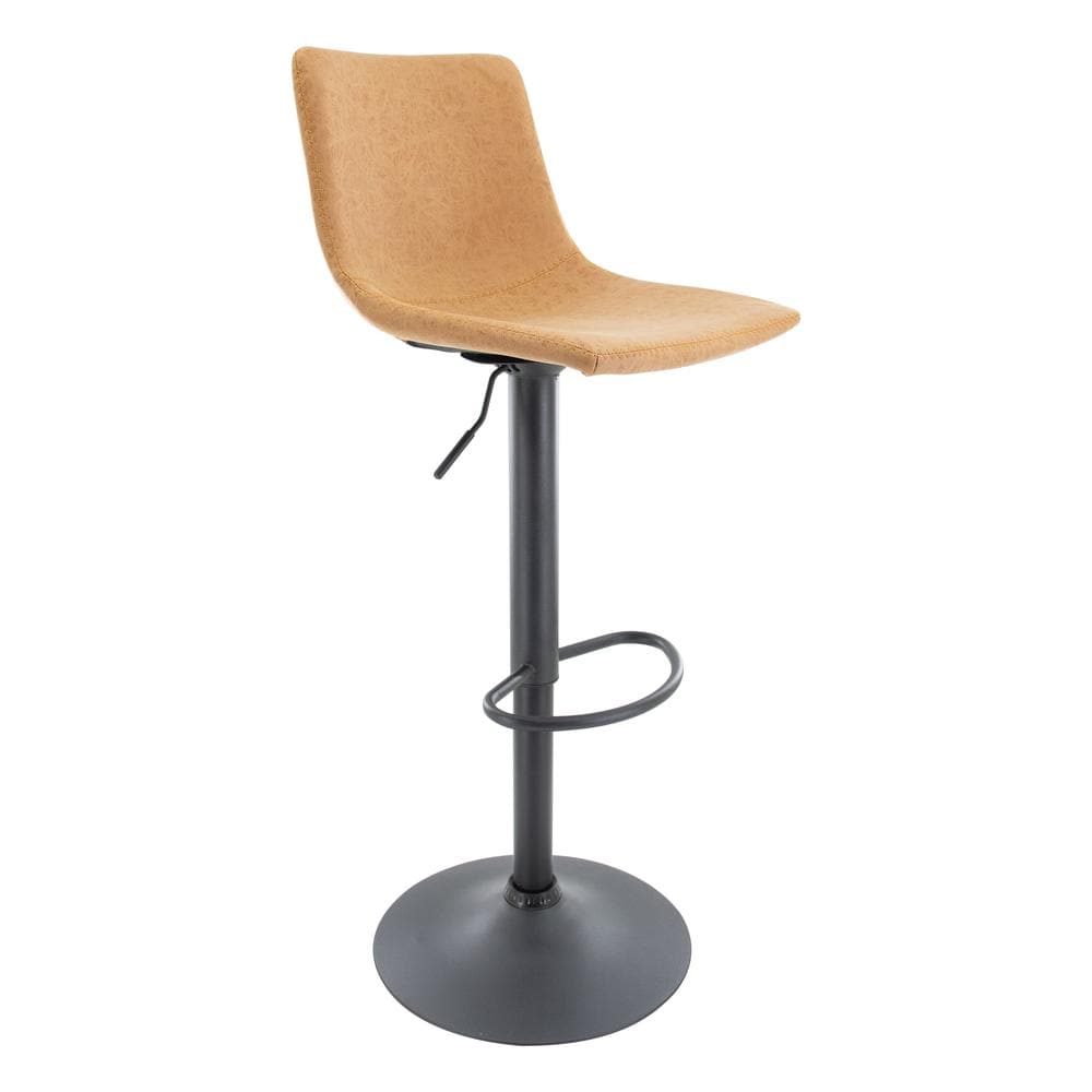 Leisuremod BG3213118 Tilbury Modern Adjustable Bar Stool With Footrest  360Degree Swivel