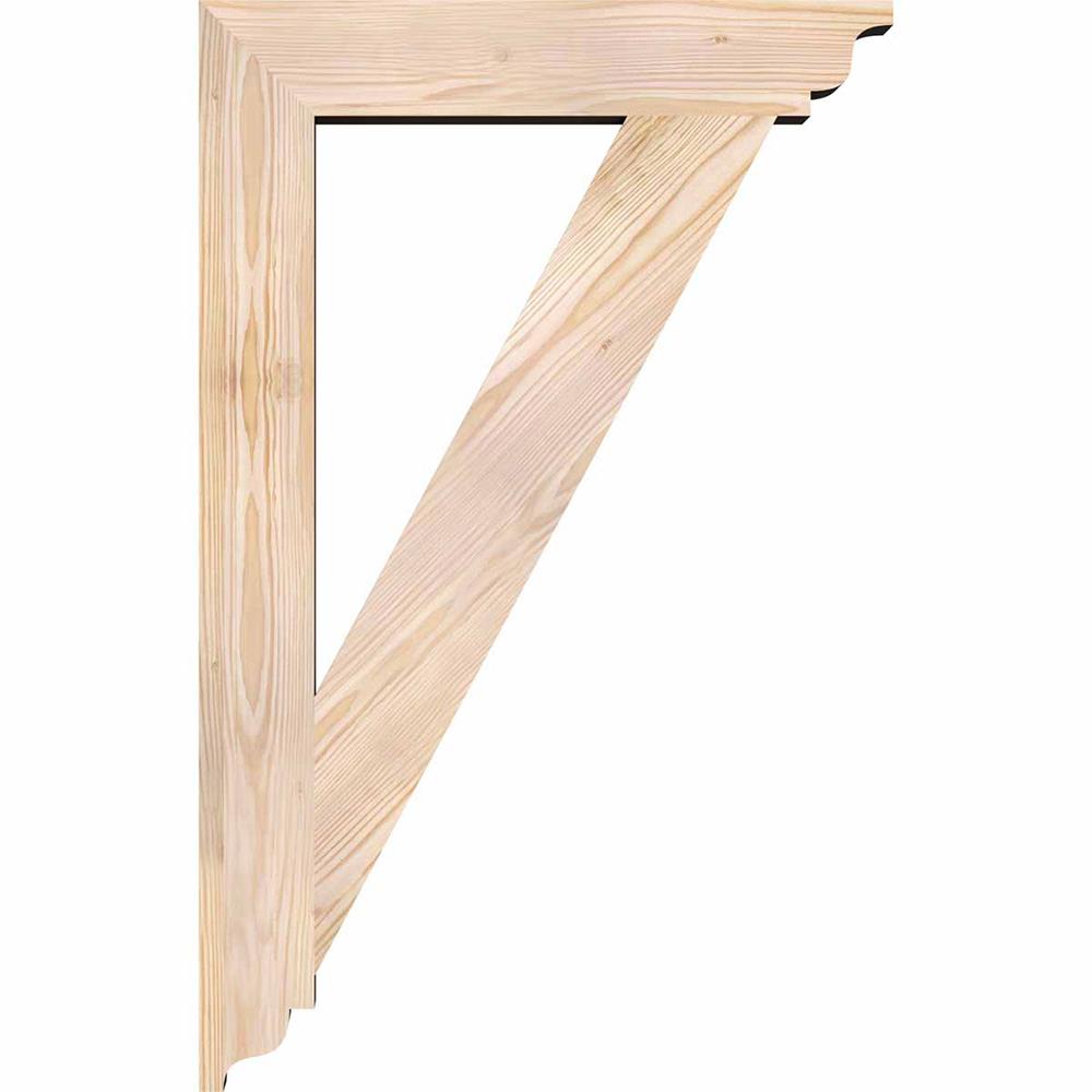 Ekena Millwork BKT04X22X34TRA01SDF Exterior-Brackets-Braces - View #3