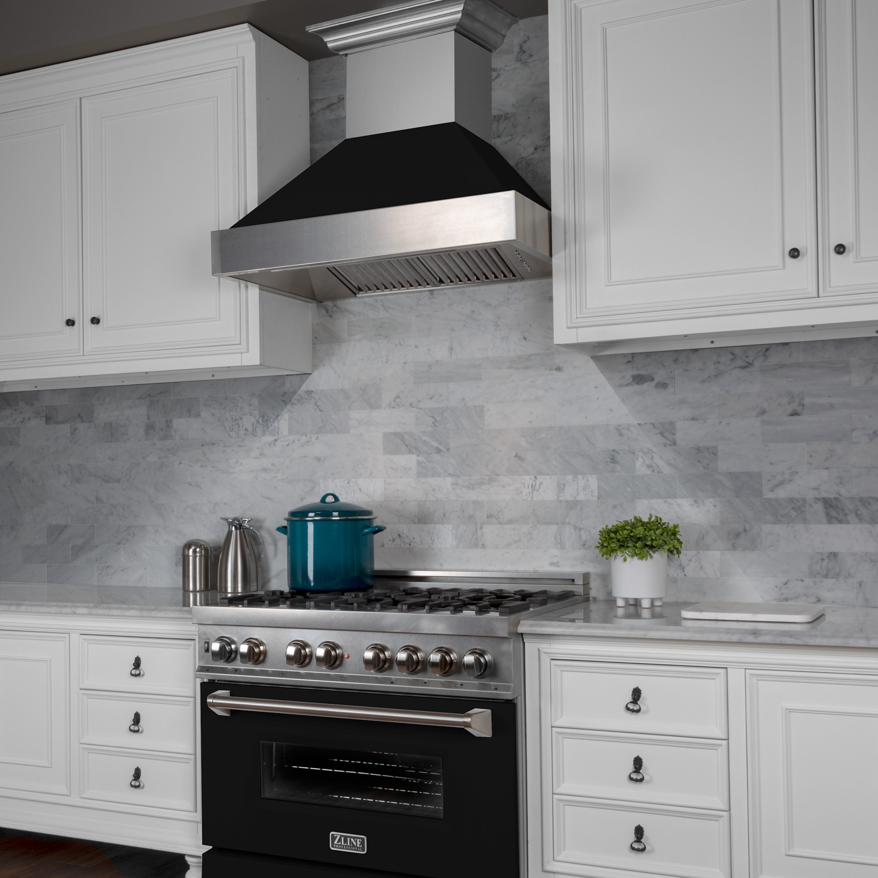 ZLINE KITCHEN & BATH 8654BLM-48 Wall-Mounted-Range-Hoods - View #3