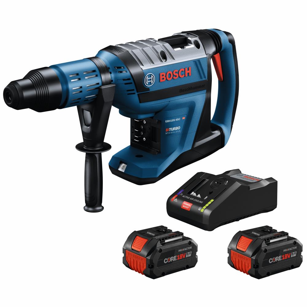 Bosch PROFACTOR Variable Speed Cordless Rotary Hammer Drill (2-Batteries Included) in the Rotary Hammer Drills department at