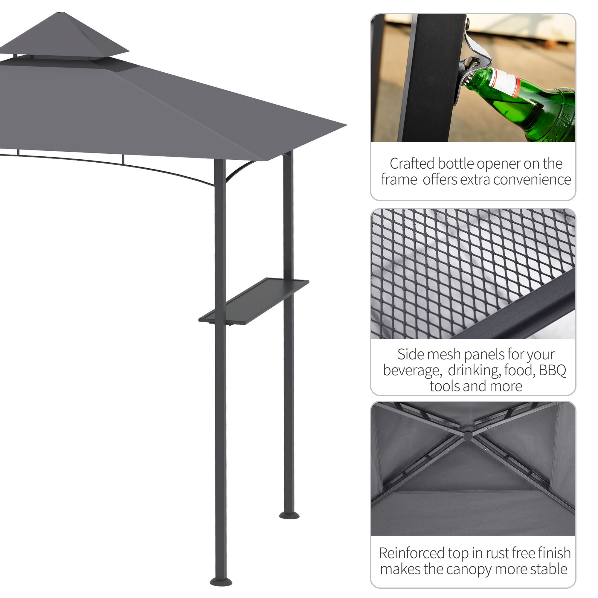 LUXEYARD DS-M-BAC06926 Wood-Resin-Gazebos - View #7