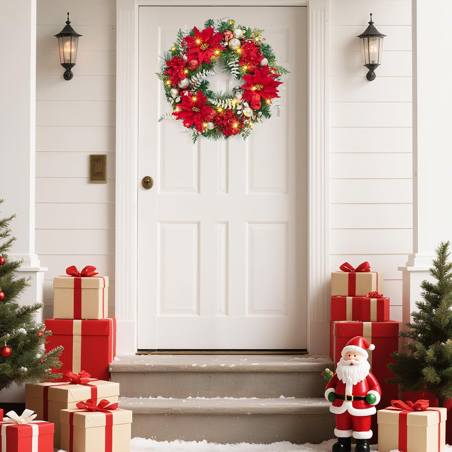 Qeetex JXNAG-PHK-34PYQPBN Artificial-Christmas-Wreaths - View #7