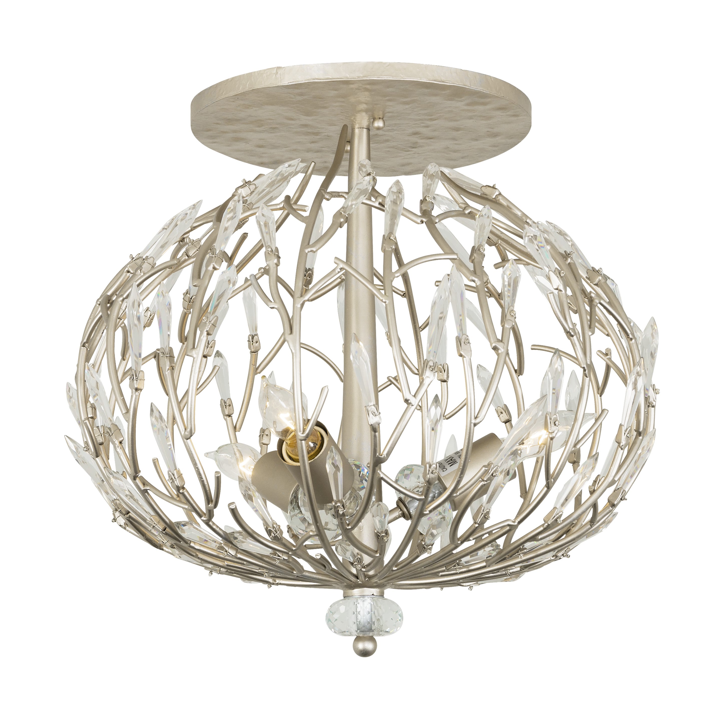 Varaluz 271S03GD Bask 3 -Light 18-in Gold Flush Mount Light