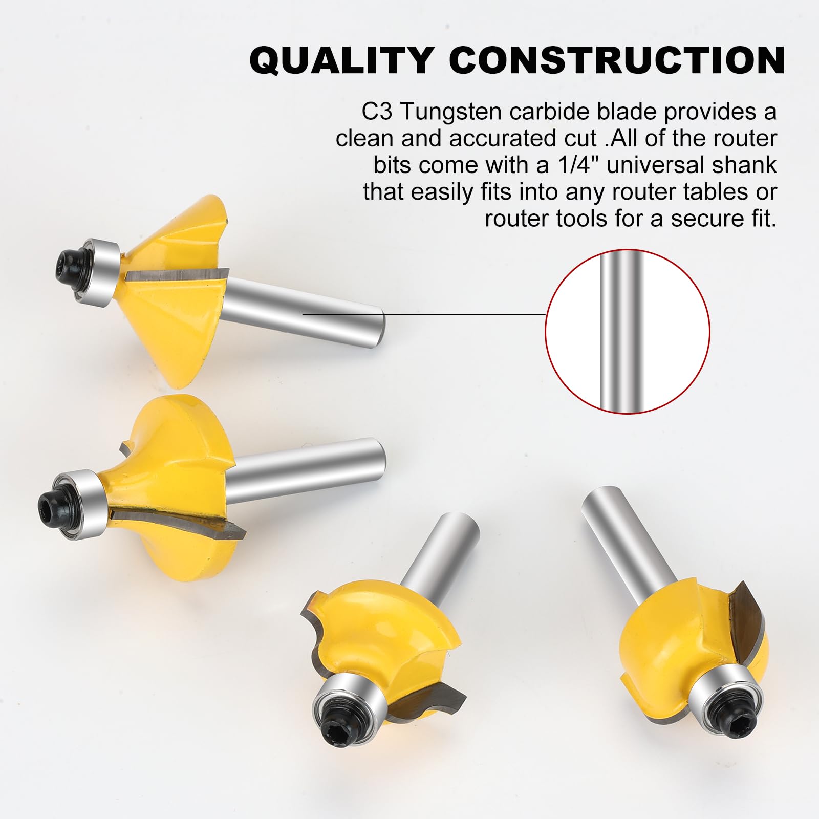 SenQWFa LDC0811Q289 Cabinetry-Joinery-Router-Bits - View #7