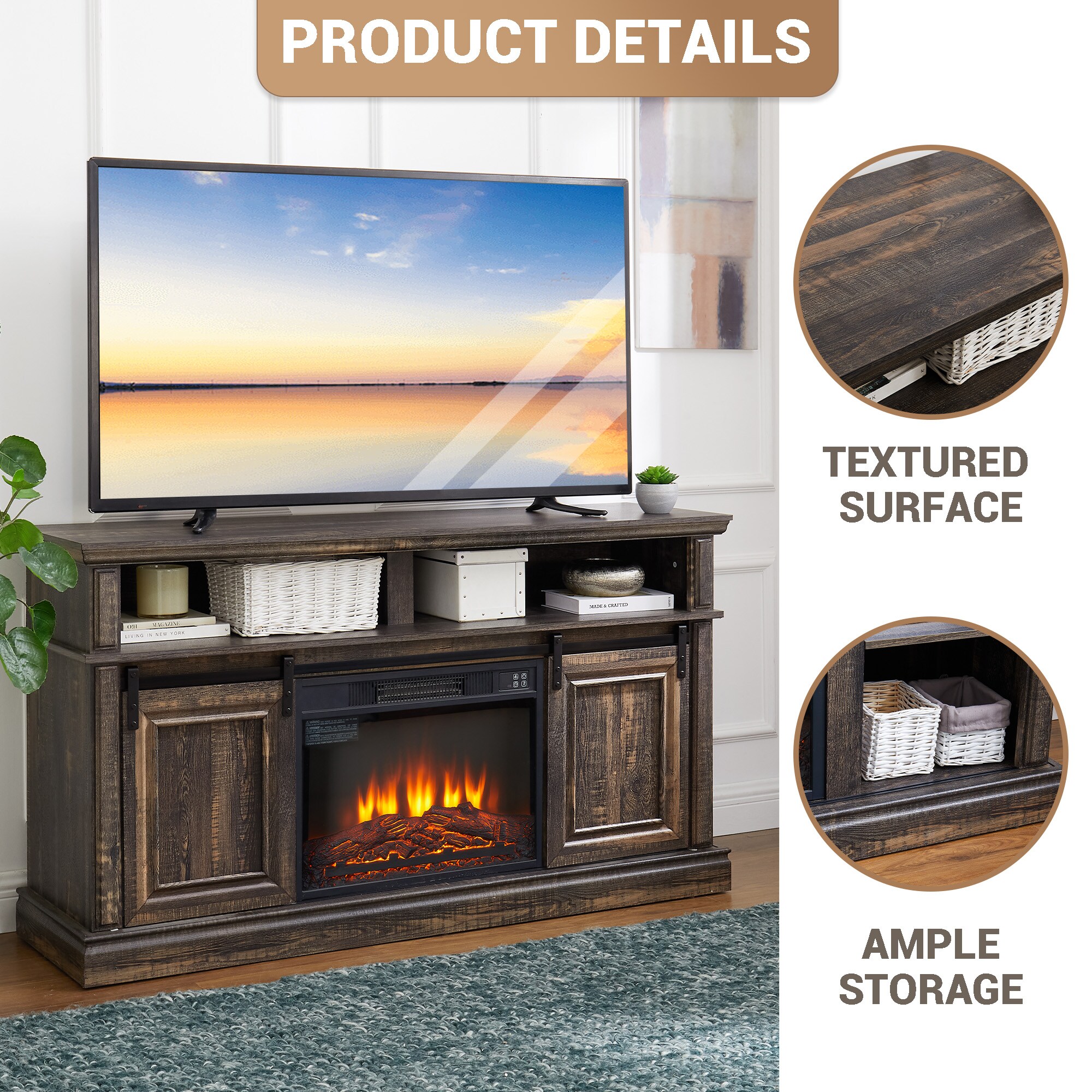 Fun Orange FUNS2TS06 Electric-Fireplaces - View #4