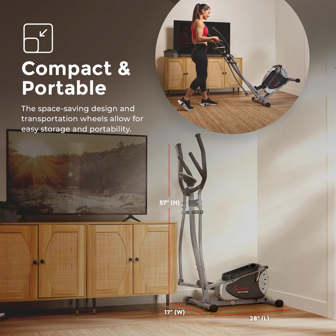 Sunny Health & Fitness SF-E905 ellipticals - View #4