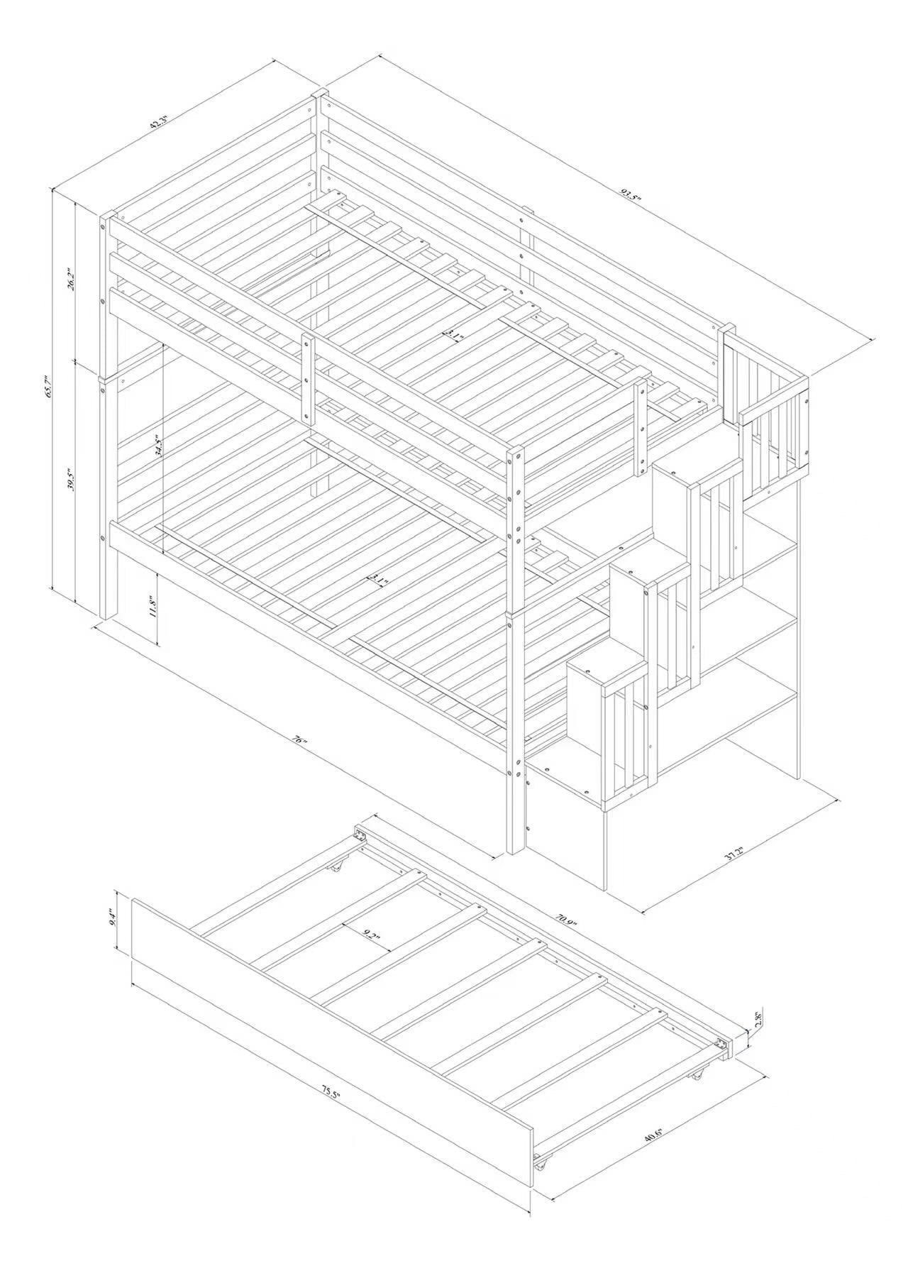 Qualler BVMS010E Bunk-Beds - View #8
