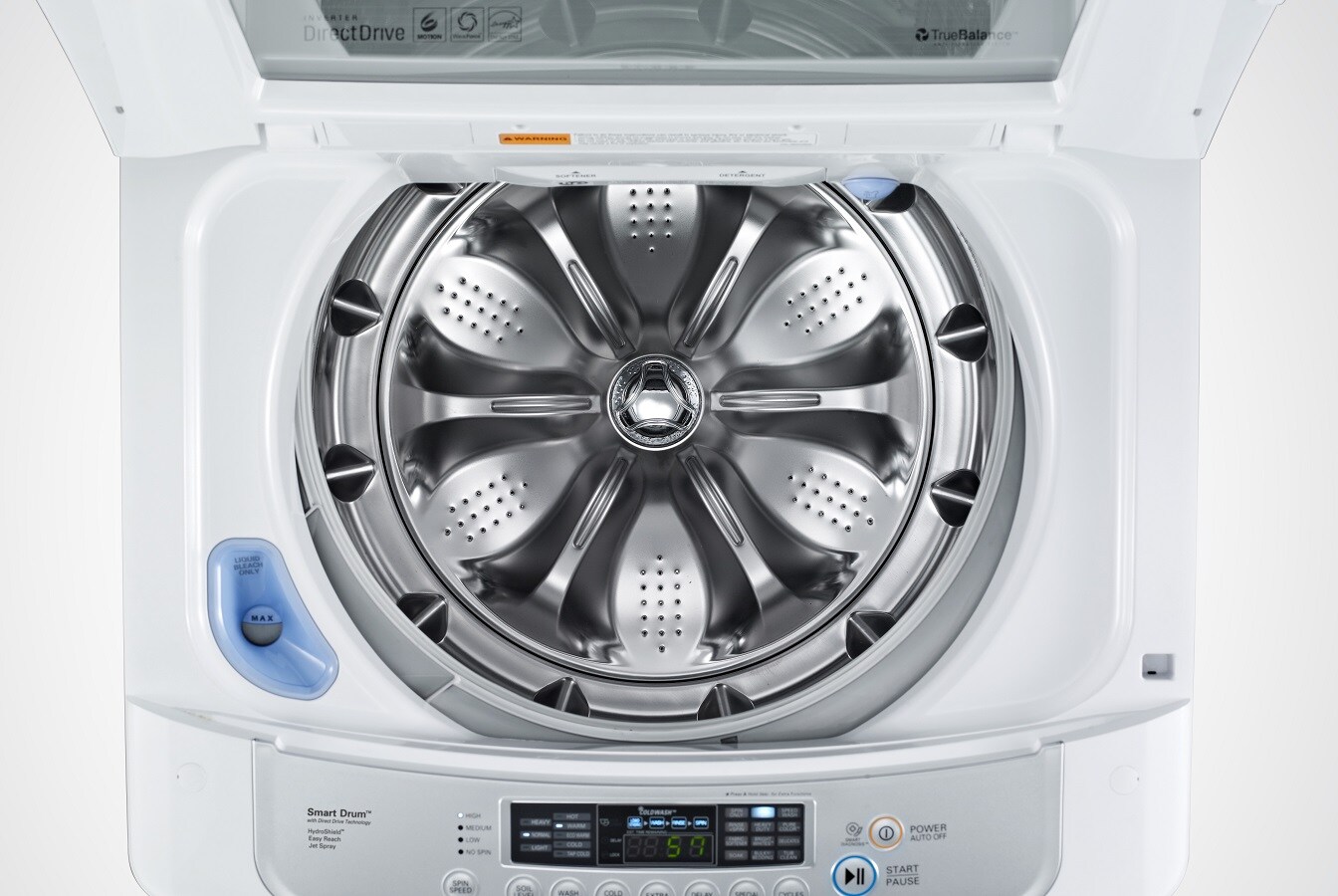 WT1201CW  LG WaveForce 4.3 cu. ft. Top Load Washer - White