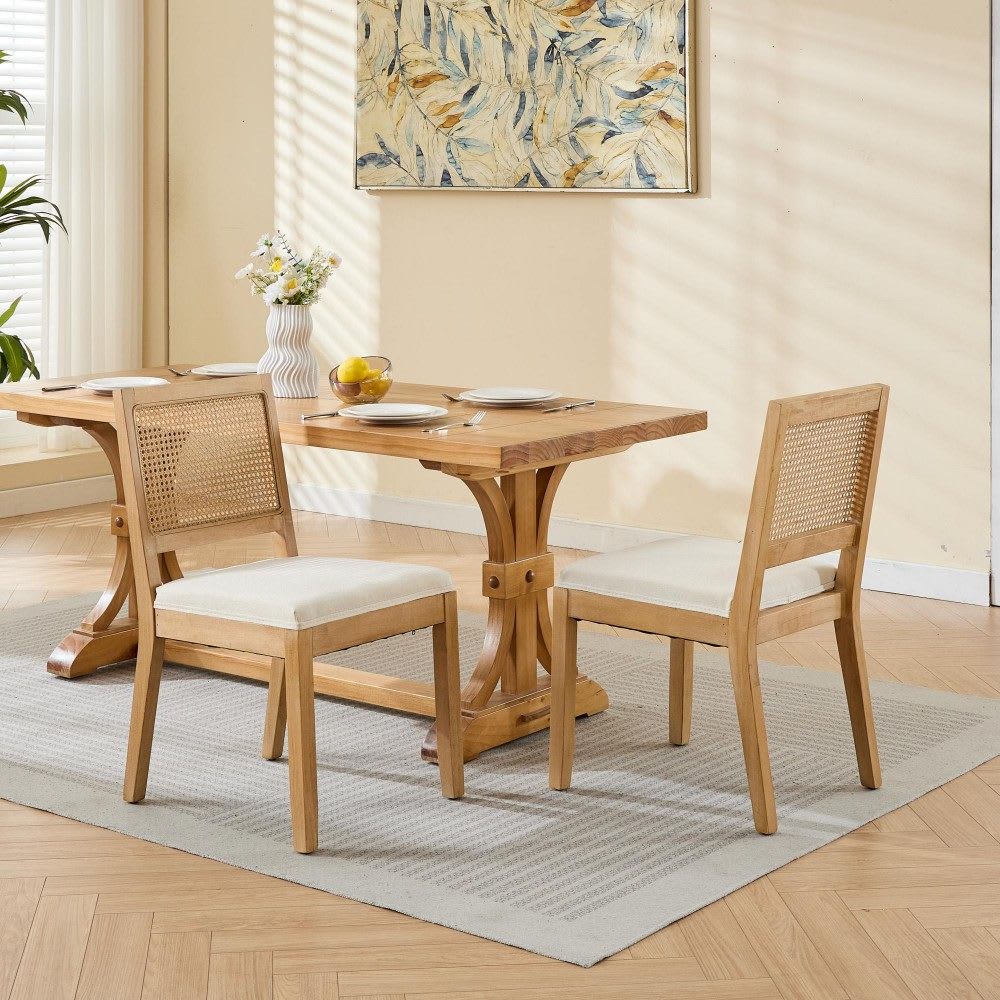 Coolbibila NAOMI-DINING-BEIGE Dining-Chairs - View #2