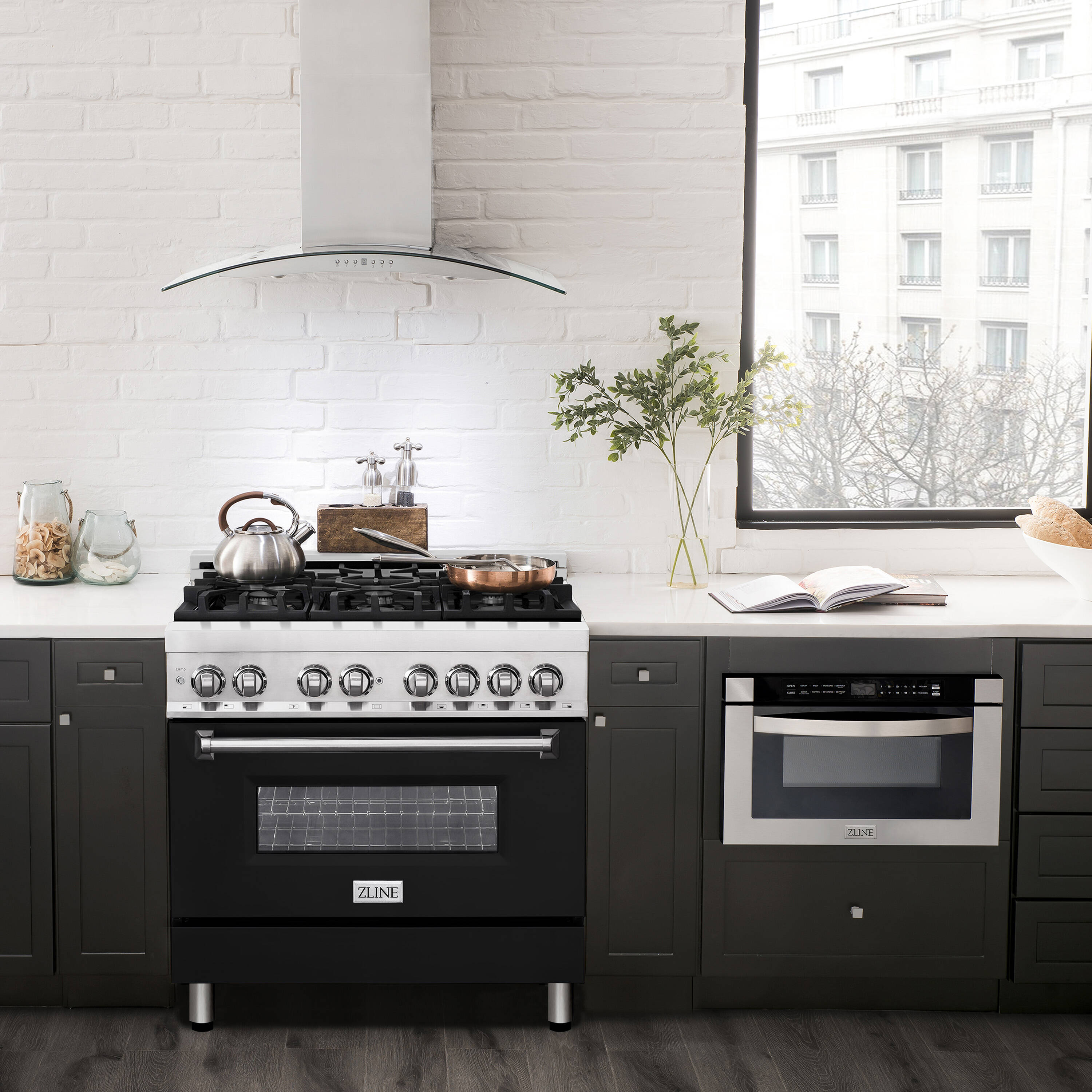 ZLINE KITCHEN & BATH RA-BLM-36 Dual-Fuel-Ranges - View #9