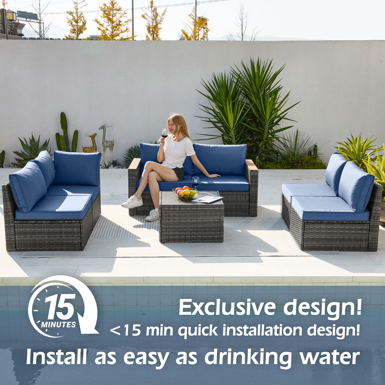 CESICIA JT35A Patio-Conversation-Sets - View #3