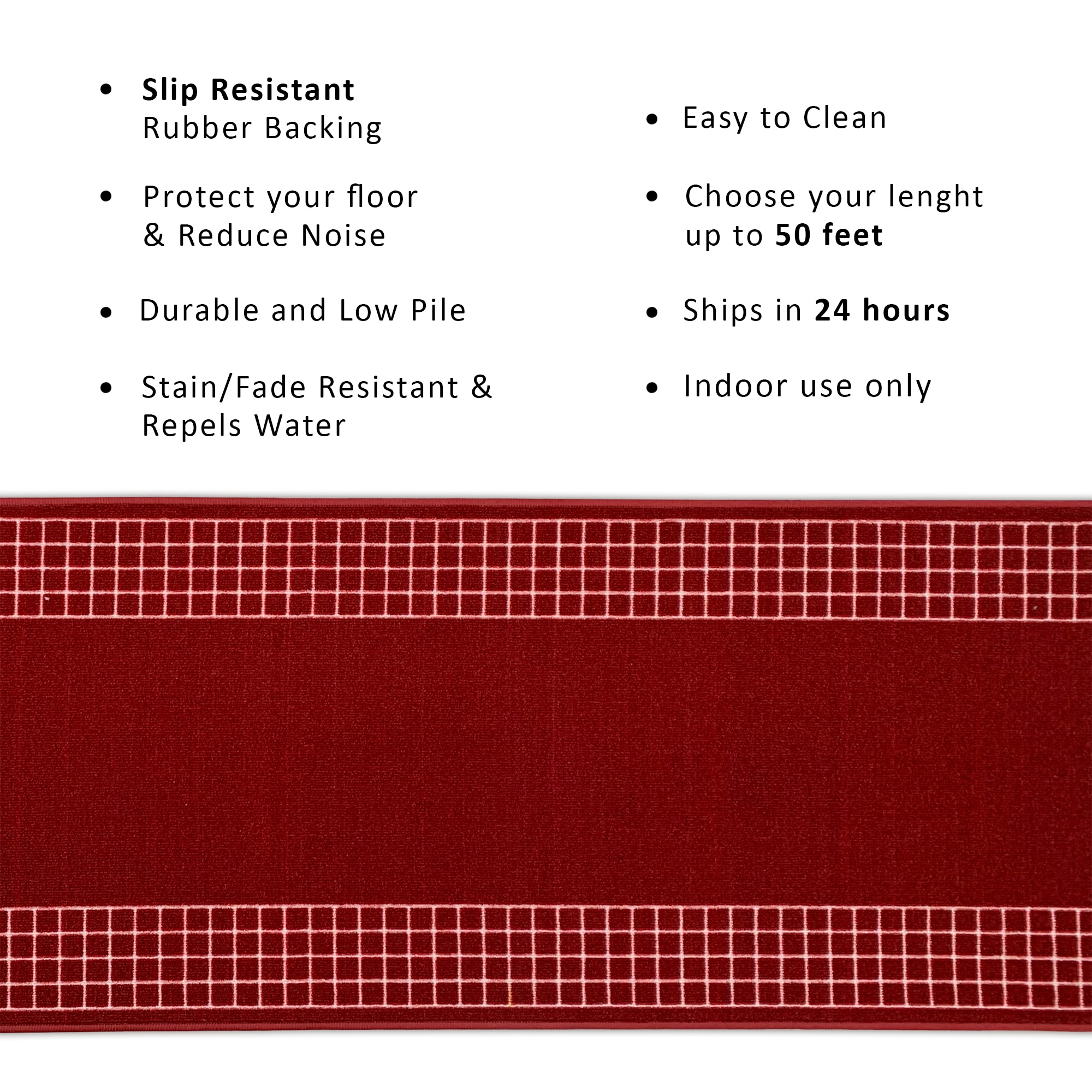 Playa Rug Y-CHK-RED-26X17 rugs - View #4