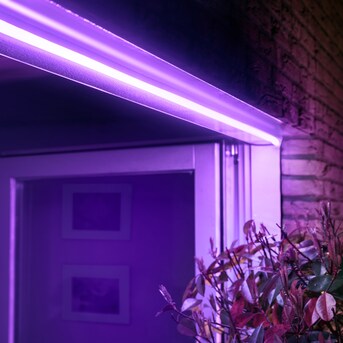 Hue Outdoor (5m) 196-in Smart Plug-in LED Under Cabinet Strip the Under Cabinet Lights department at Lowes.com