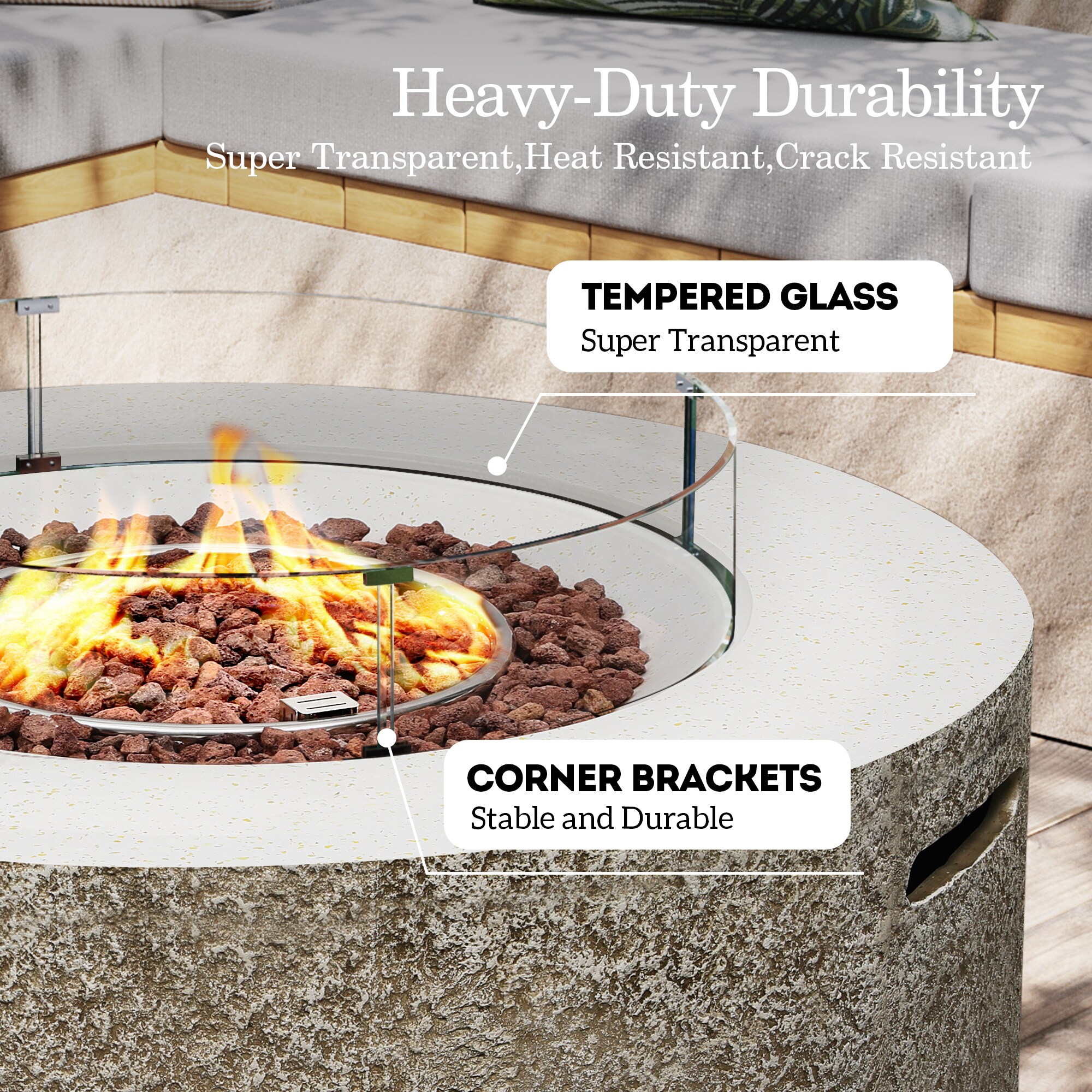 Patio Watcher LS-42MBE-QQ-BW Outdoor-Gas-Firepits - View #4
