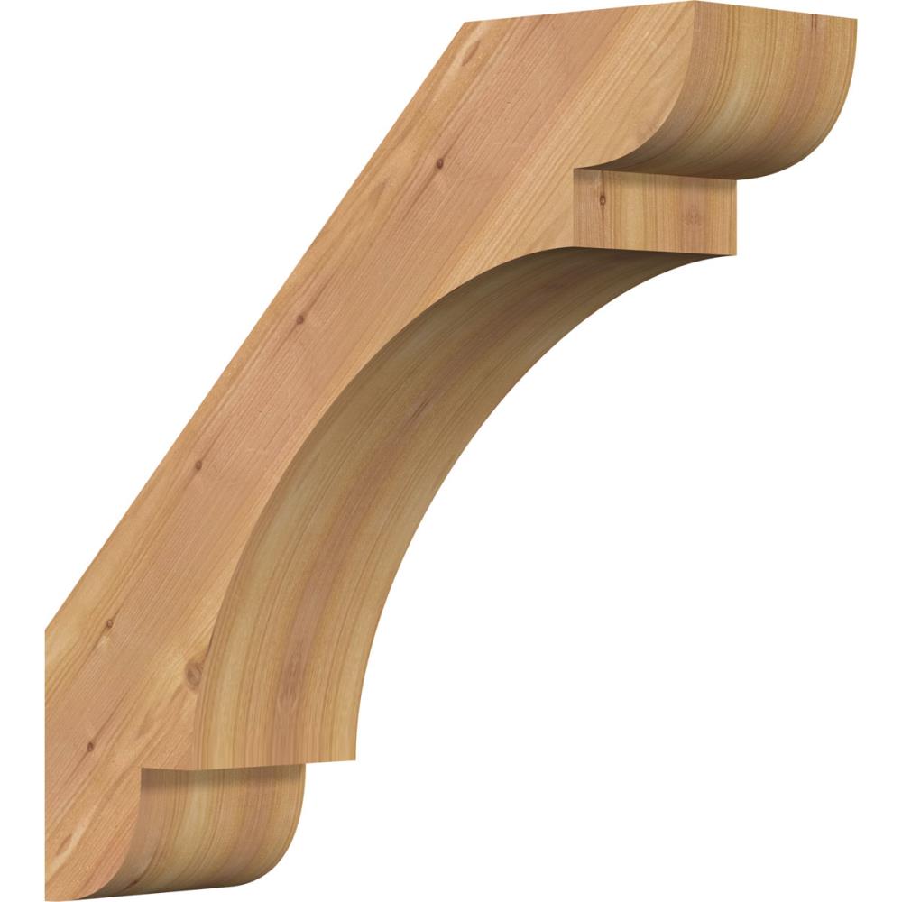 Ekena Millwork BRC06X20X20OLY00SWR 5-1/2-in x 20-in x 20-in Western Red Cedar Wood Olympic Smooth Knee Brace