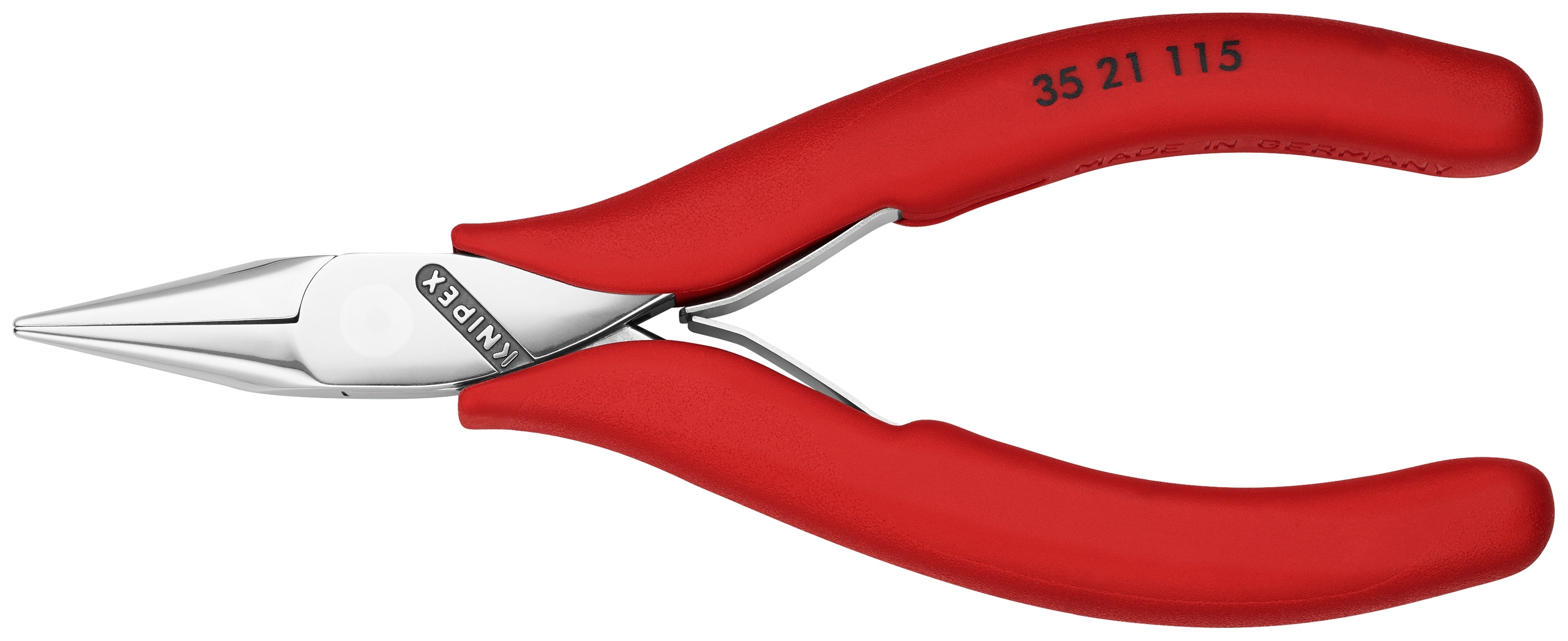 Knipex 6.3 Needle-Nose Pliers (Gripping Pliers) - Plastic Grip
