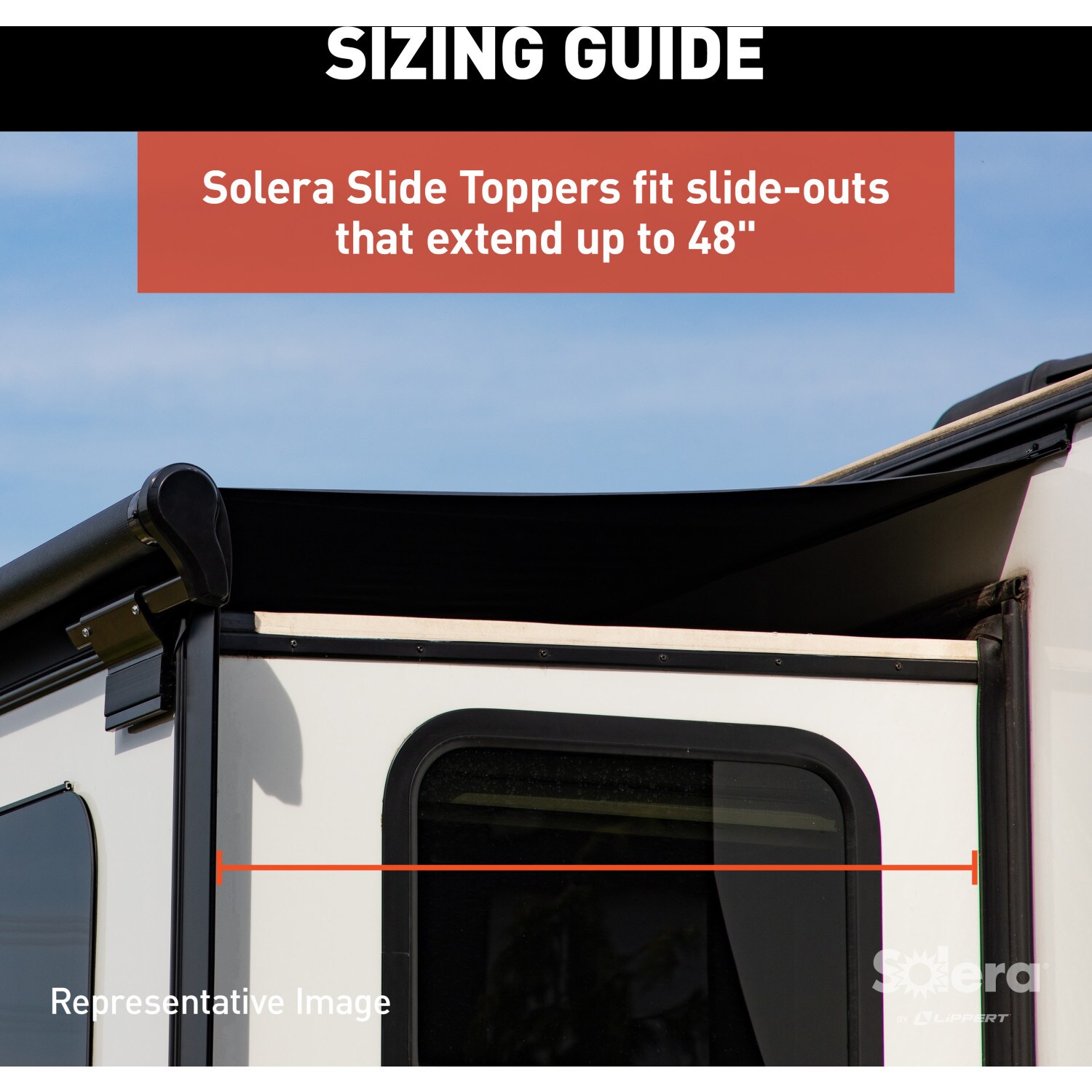 Lippert Solera 5000 Series Slide Topper Awning - White - 6-ft (5-ft 7 ...