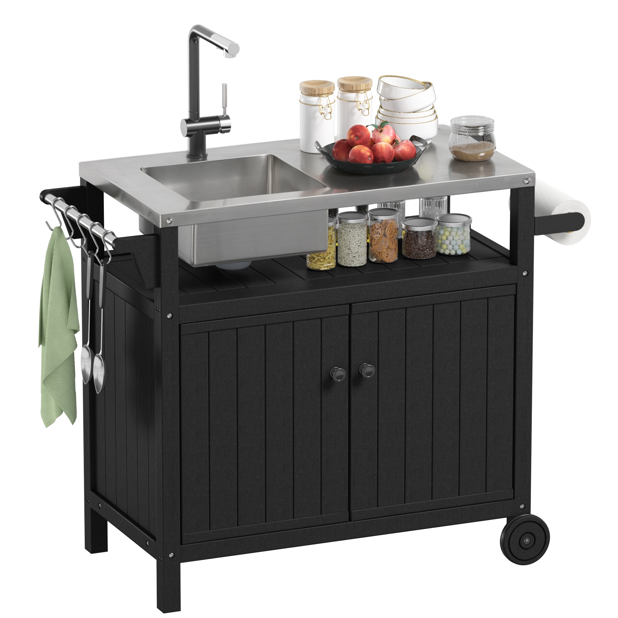 Poly furniture DC-SS06-BK Grill-Carts-Grill-Stands - View #4