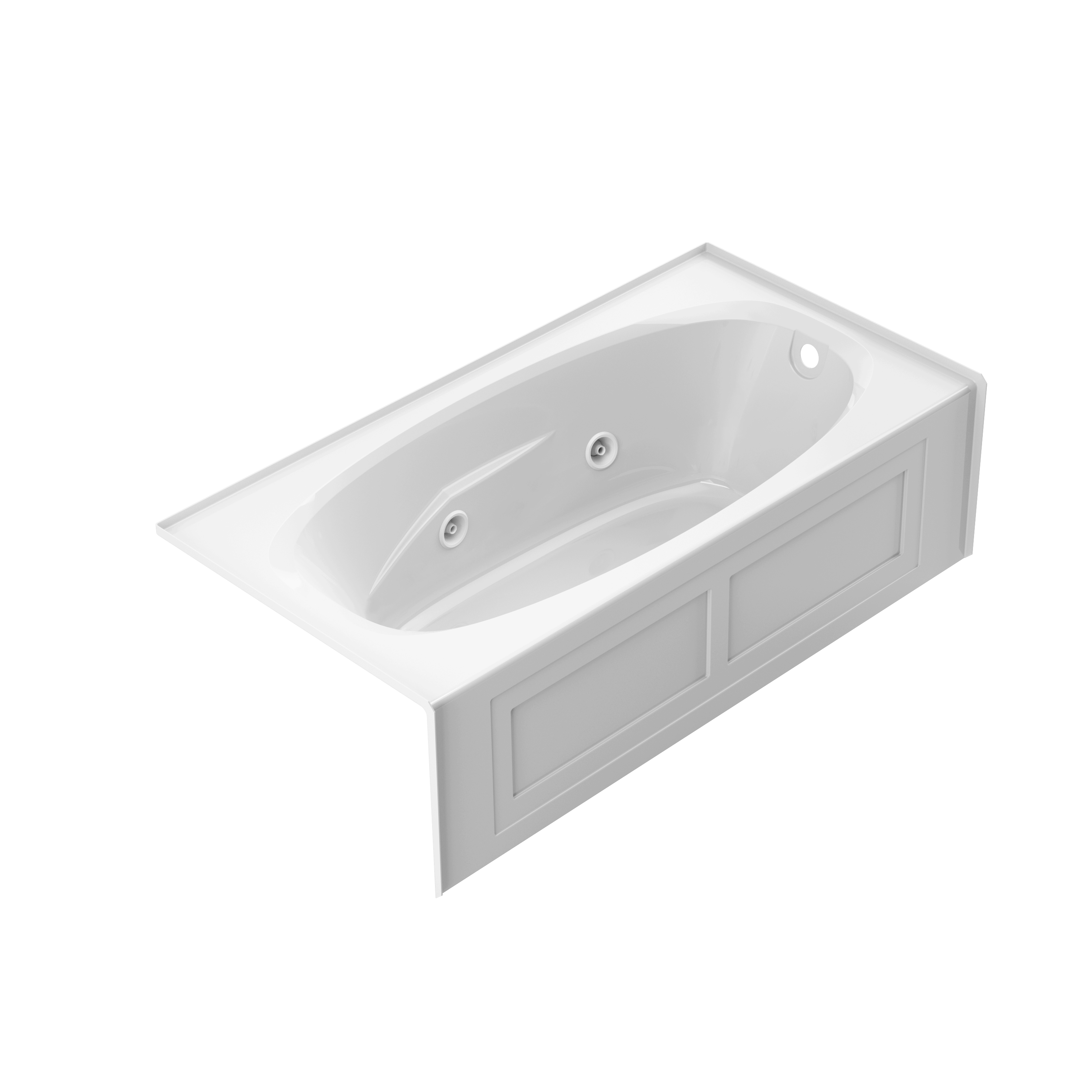 Jacuzzi NF31959 AMIGA 36-Inches x 72-Inches White Acrylic Rectangular Alcove Whirlpool tub ( Right Drain )