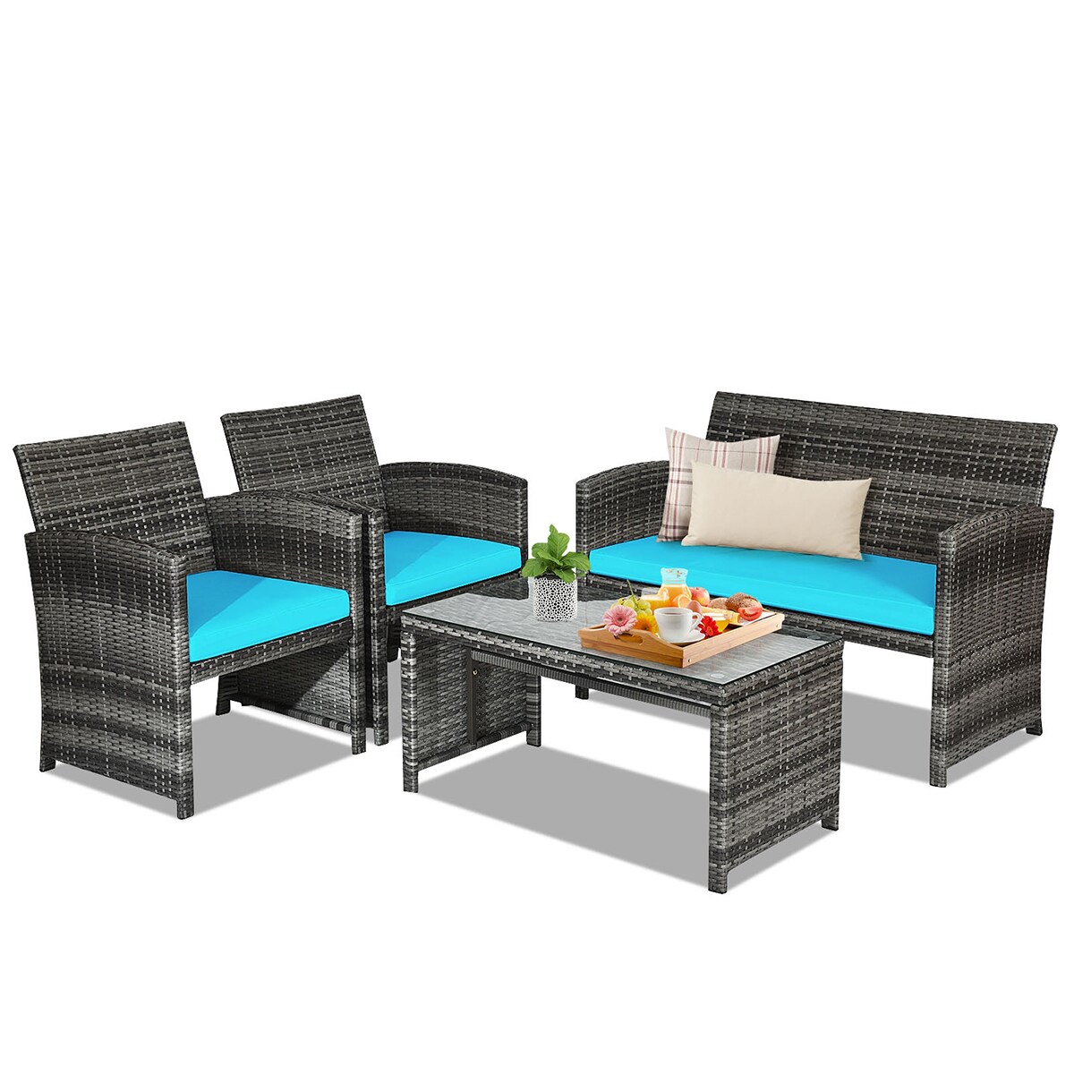 WELLFOR OUJ63238TU Patio-Conversation-Sets - View #5