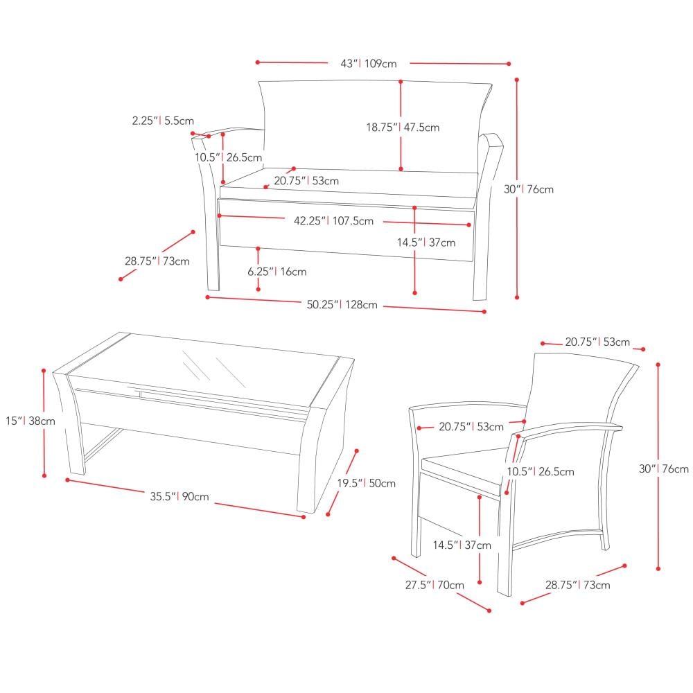CorLiving PCS-513-S Patio-Conversation-Sets - View #6