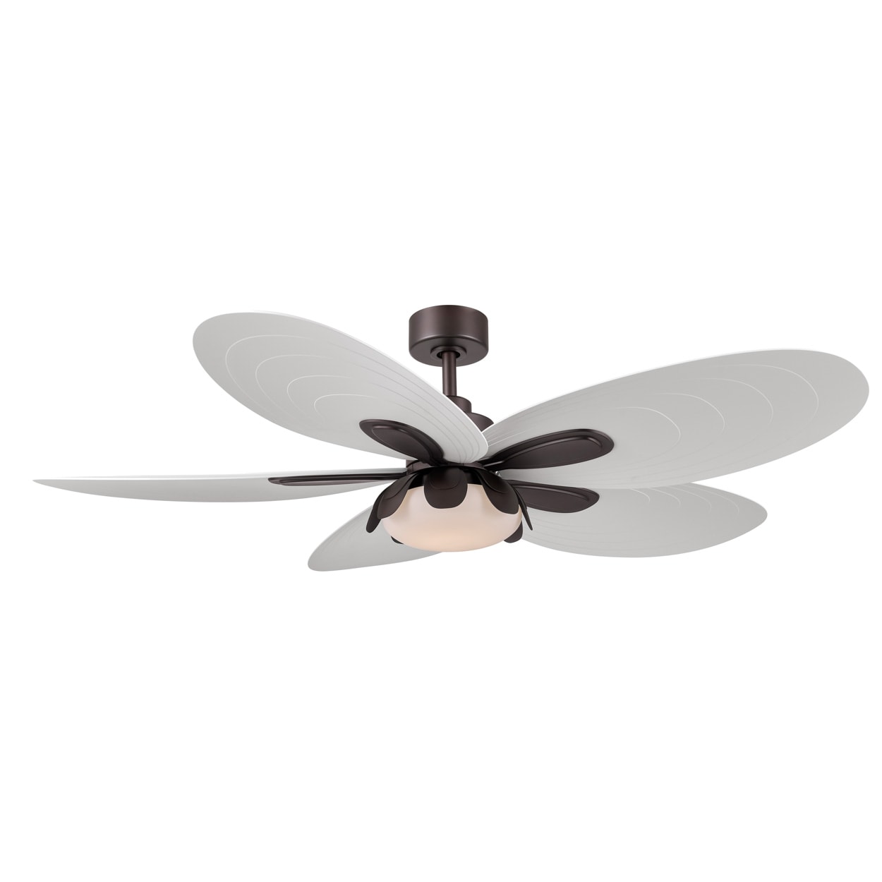 Minka Aire Saltcress 60-in Dark Bronze LED Covered Outdoor Ceiling Fan With Light and Remote Control Included Sansujyuku sansujyuku.com