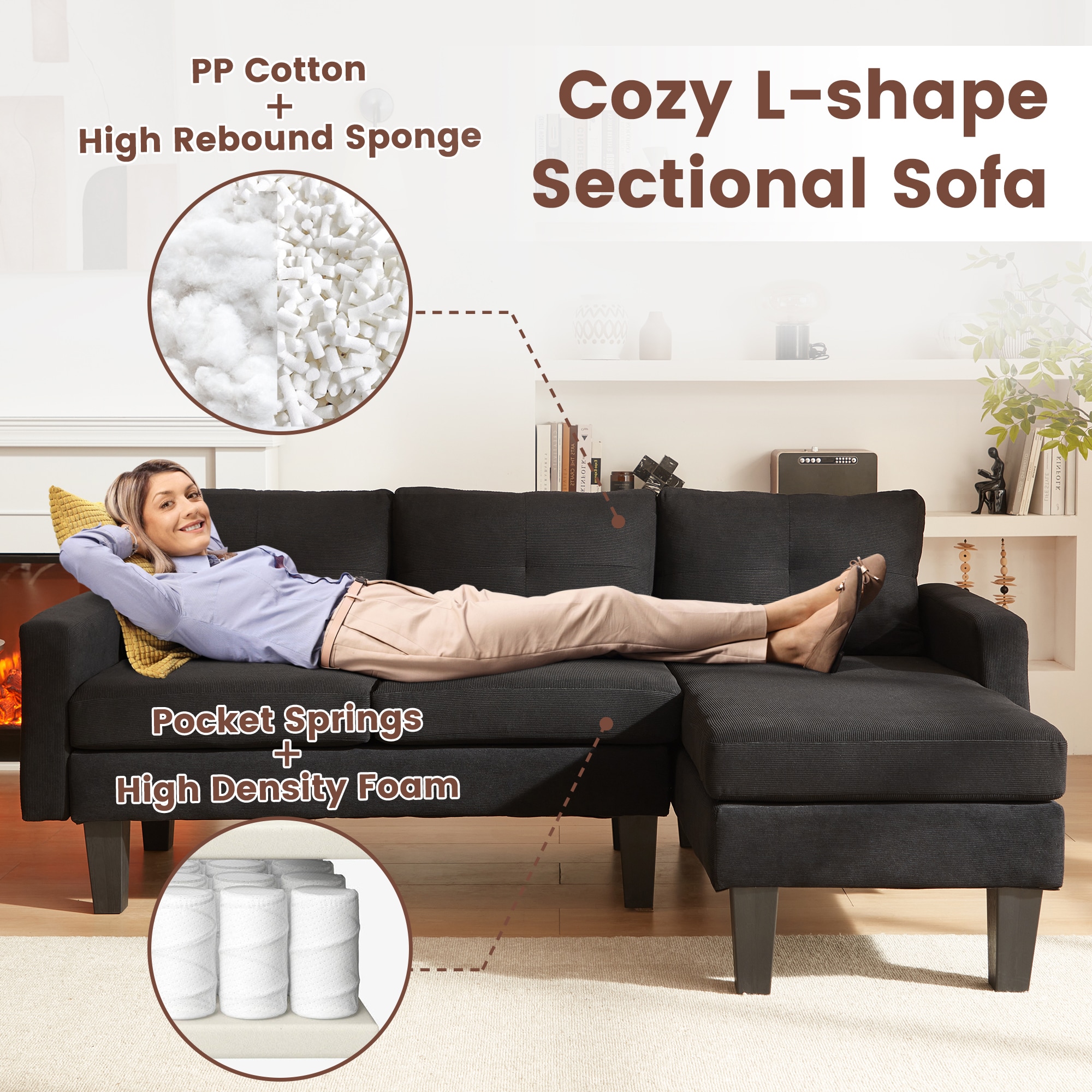 Ovios OLCK550-R Sofas-Loveseats - View #3