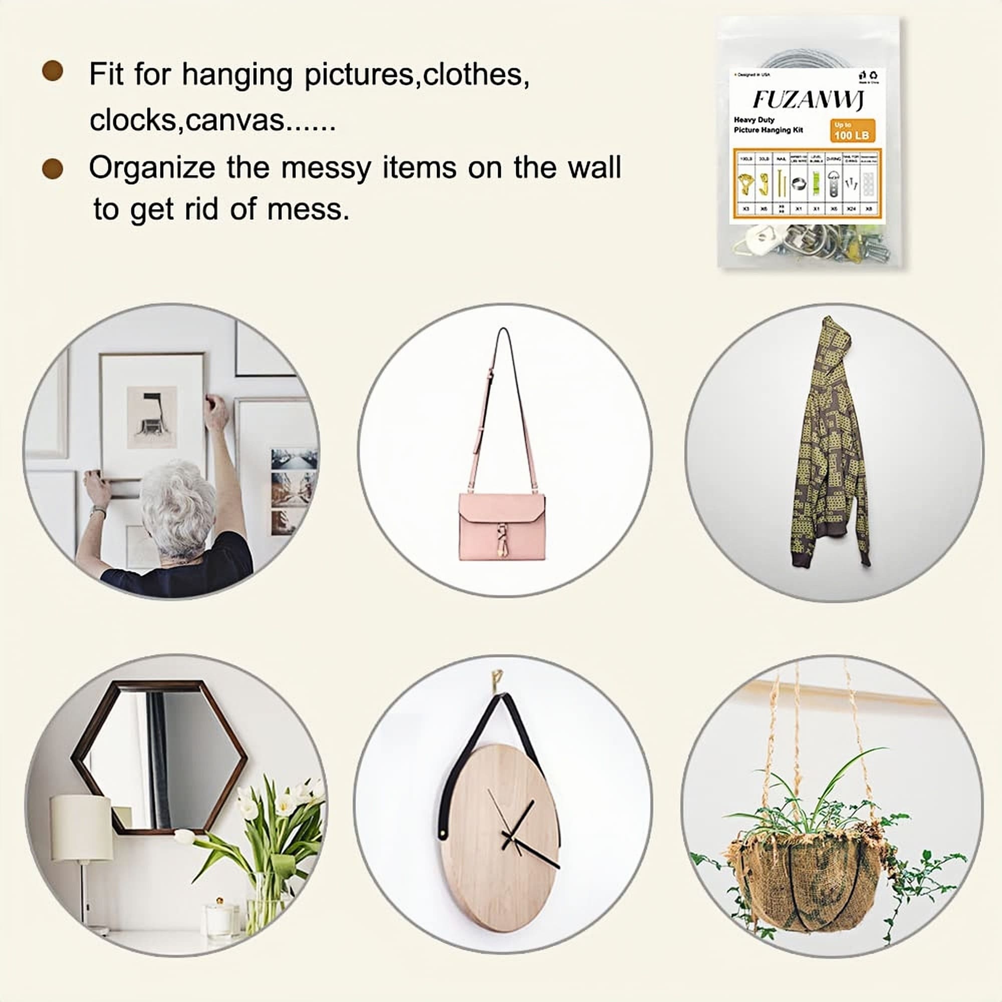 Numhew NHLYNN89188 Picture-Hangers - View #7