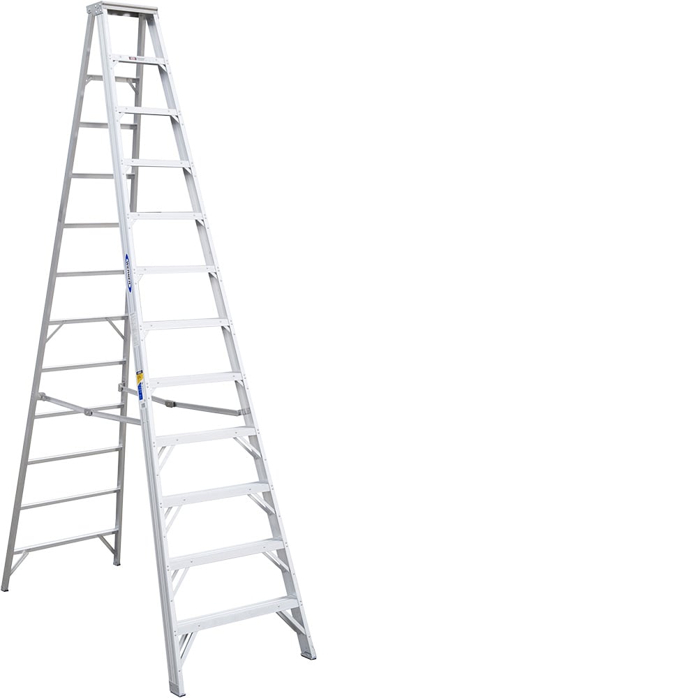 Werner 400 12-ft Aluminum Type 1AA-375-lb Load Capacity Step Ladder