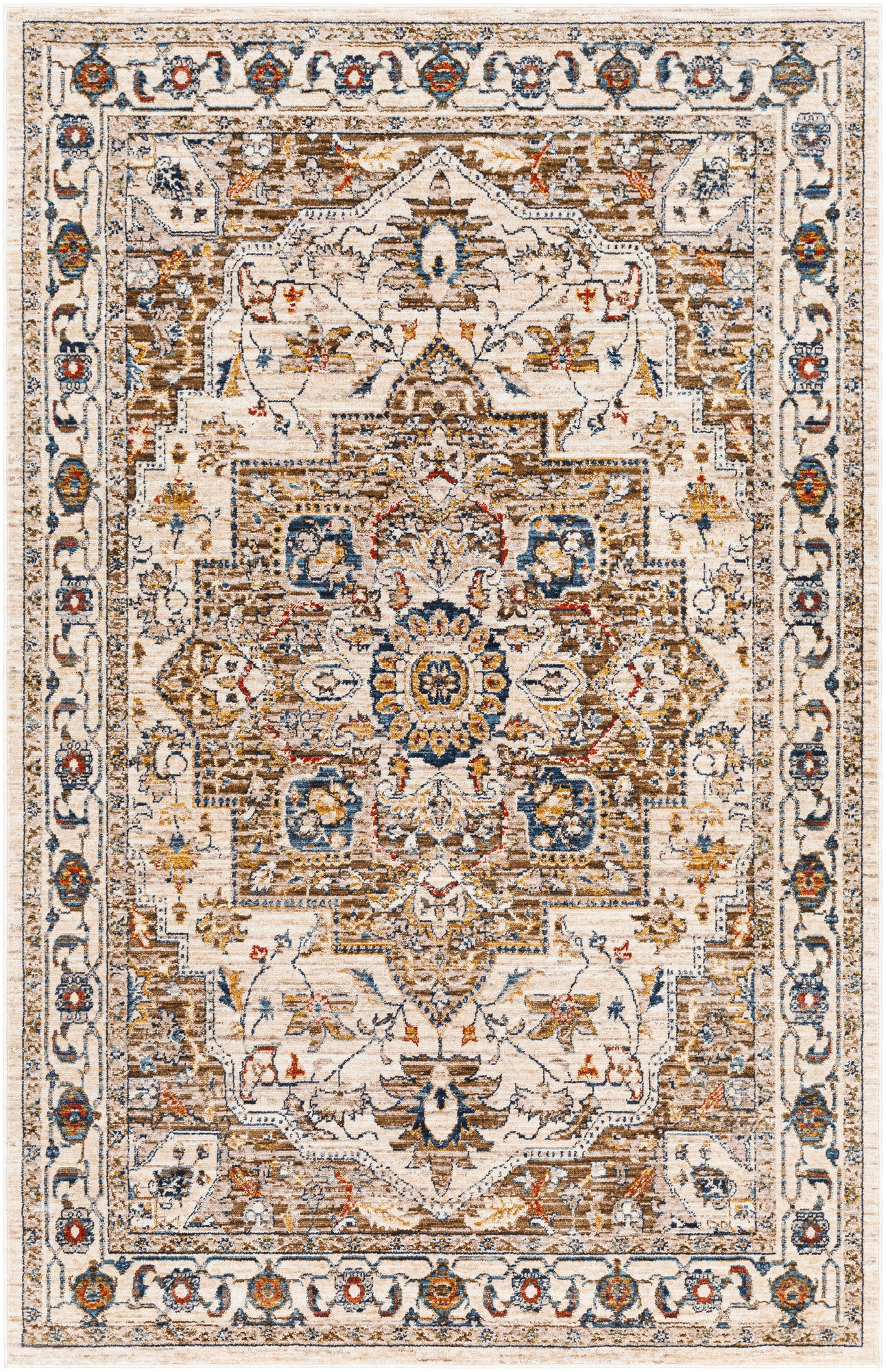 Livabliss TRV2305-79105 Truva 8 x 10 (ft) Polyester Multicolor Rectangular Indoor Medallion Vintage Area rug