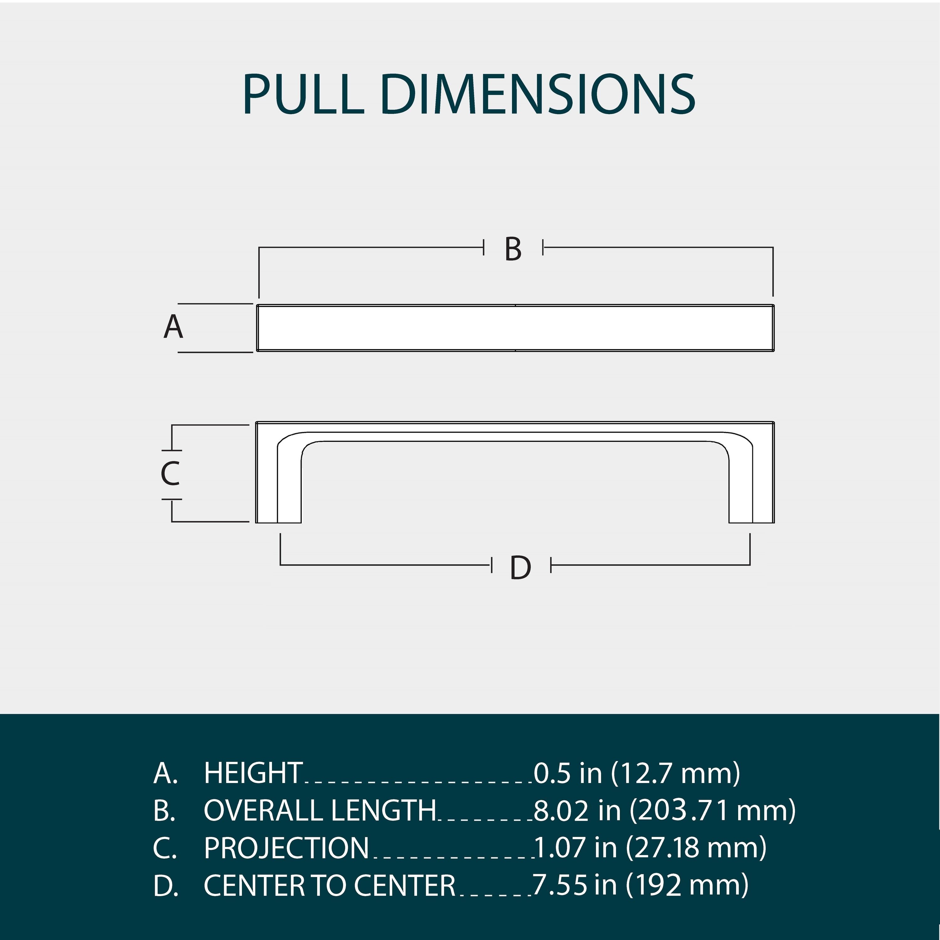 Origin 21 CAB-192-R2193-MB-2P Cabinet-Pulls - View #10