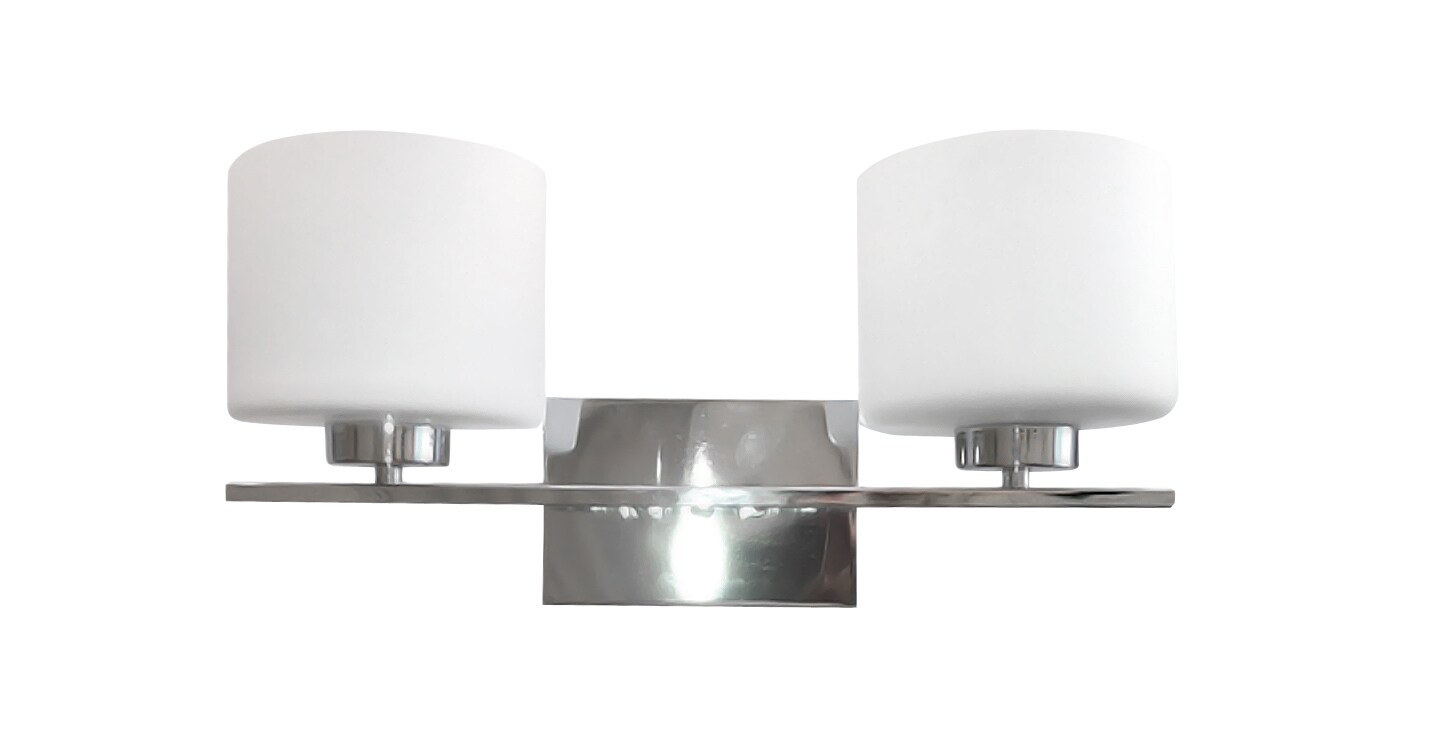 Whitfield Lighting VL207-2CH 18.10-in 2 -Light Gloss Chrome Traditional Vanity light