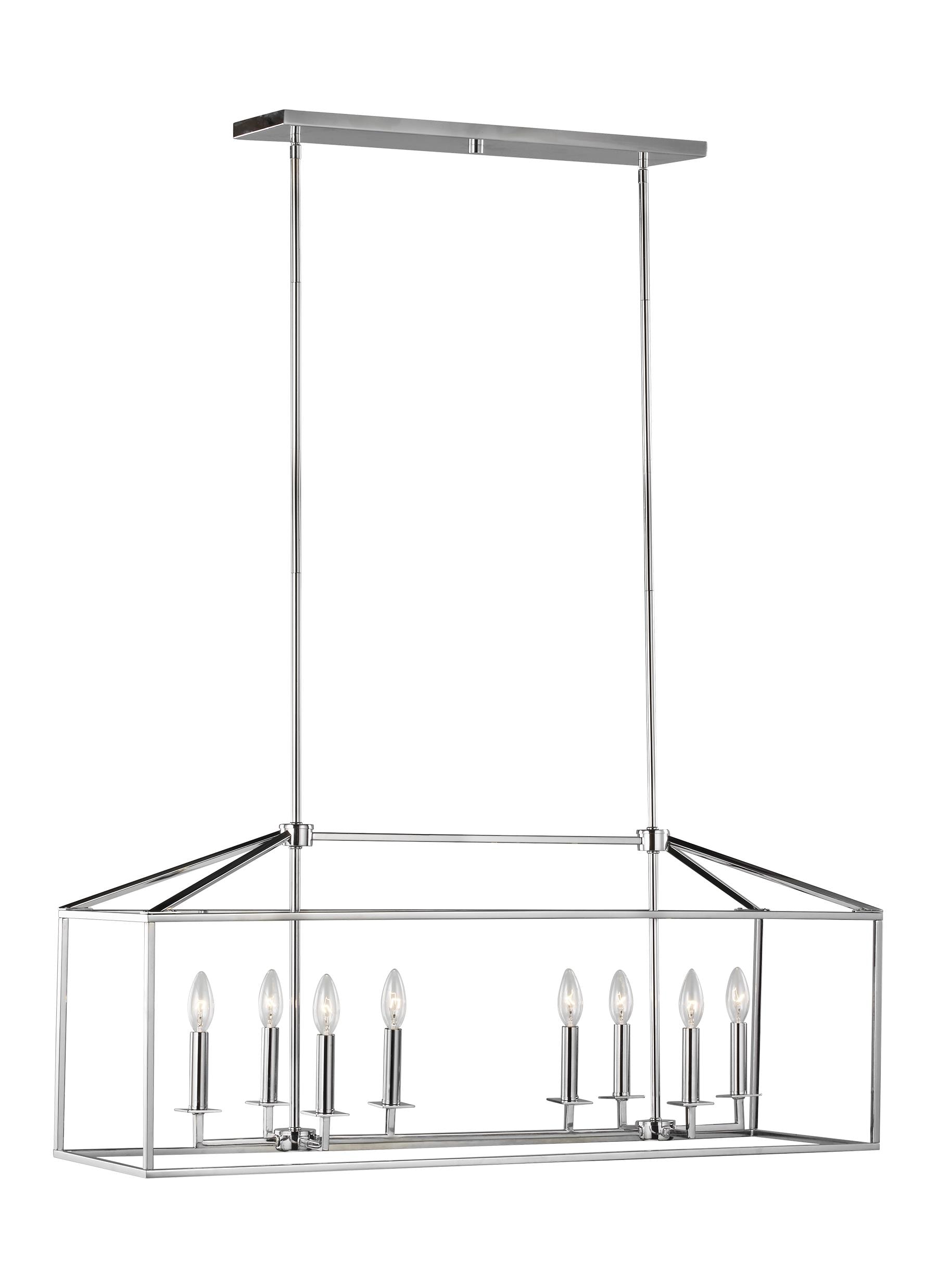 Generation Lighting Perryton 8-Light Chrome Transitional Geometric ...