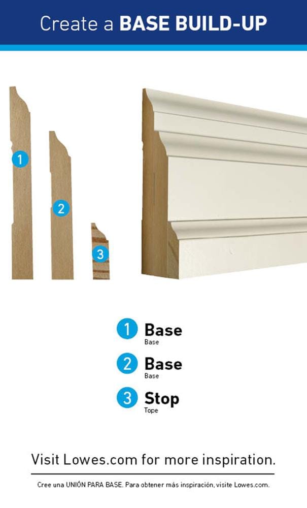 RELIABILT 9/16-in X 5-1/4-in X 16-ft Traditional Primed Pine 610 ...