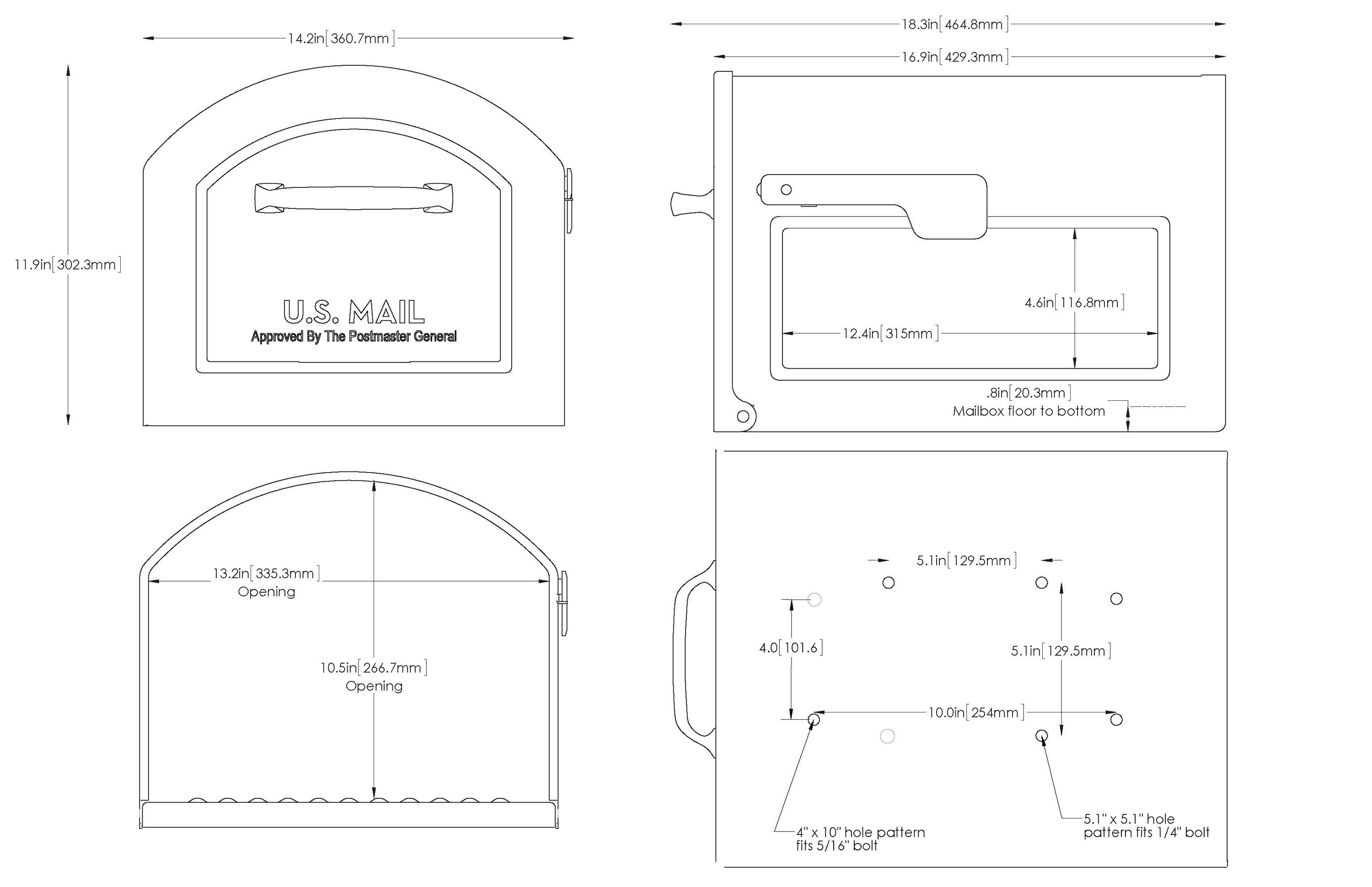 Architectural Mailboxes 950020P-10 mailboxes - View #3