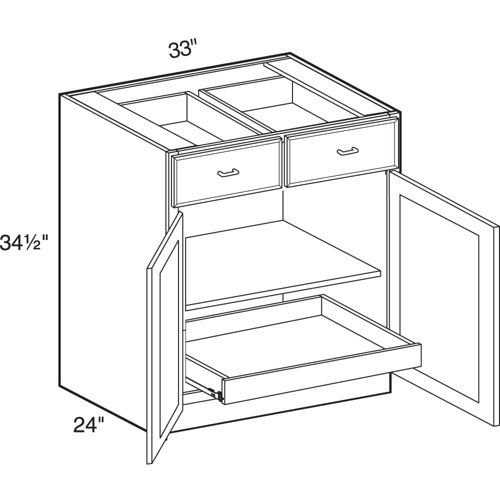 Luxxe Cabinetry Thornbury 33-in W x 34.5-in H x 24-in D Pastel Gray ...