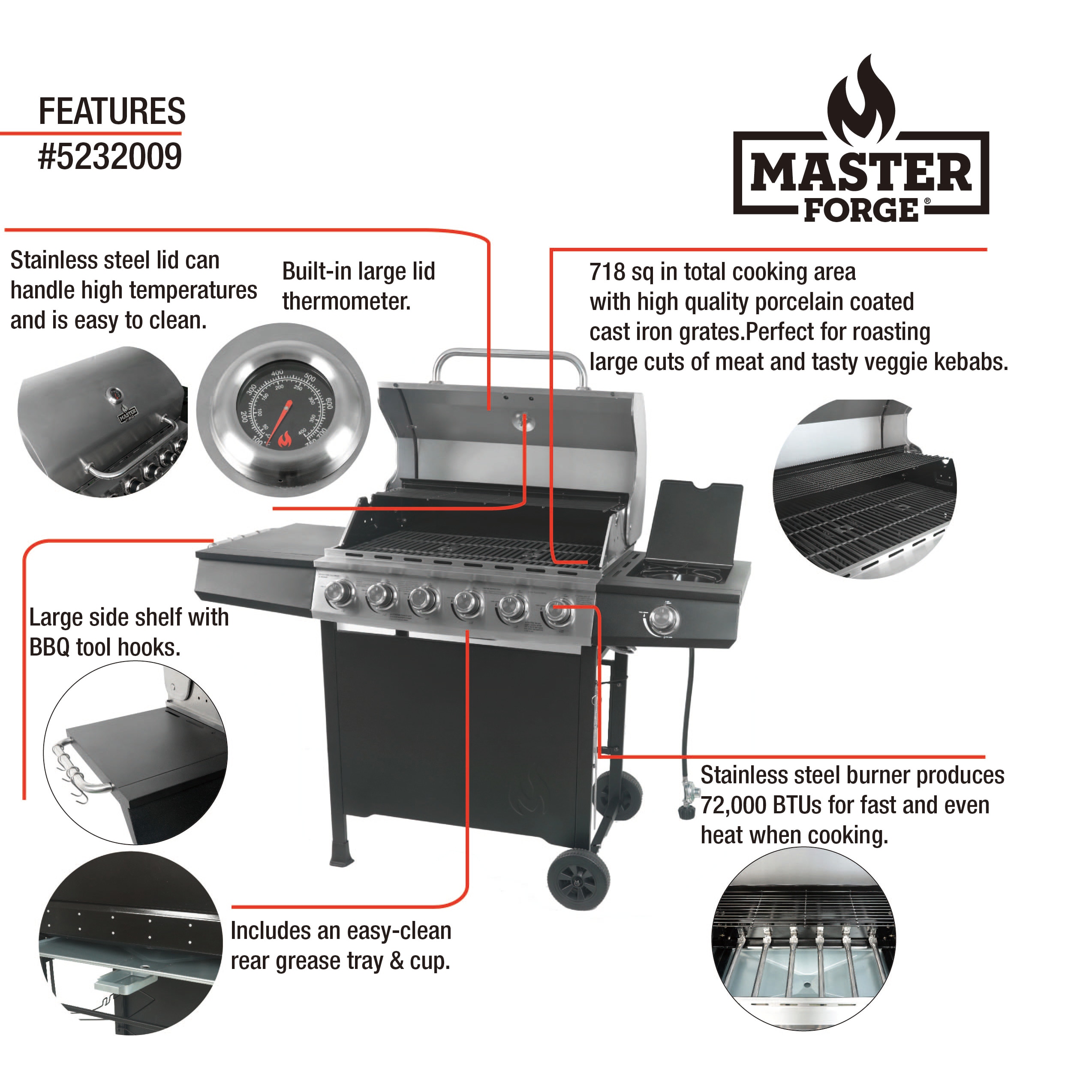 Master Forge GBC23693LE Gas-Grill - View #11