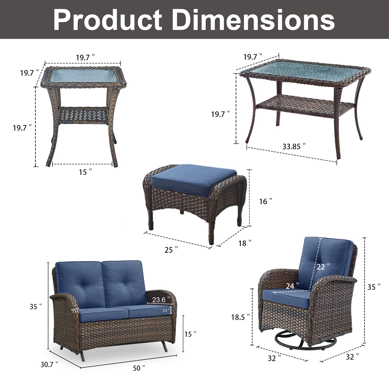 Rilyson FS115116R50085-1 Patio-Conversation-Sets - View #10
