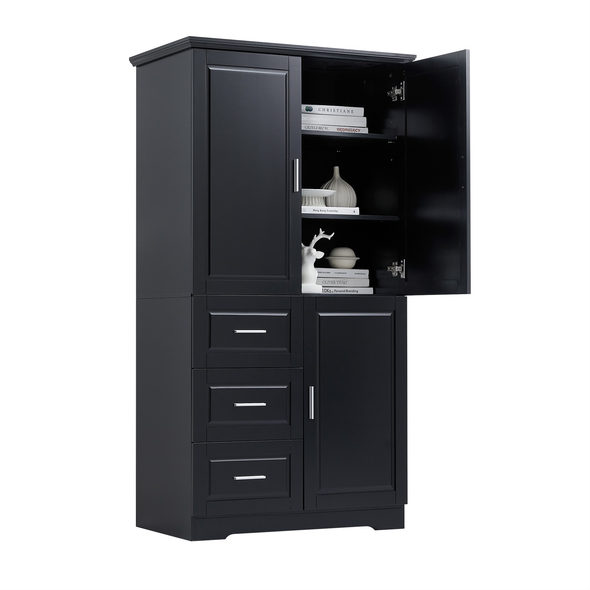 ModernLuxe L3P-WF299285AAB Bathroom-Wall-Cabinets - View #7