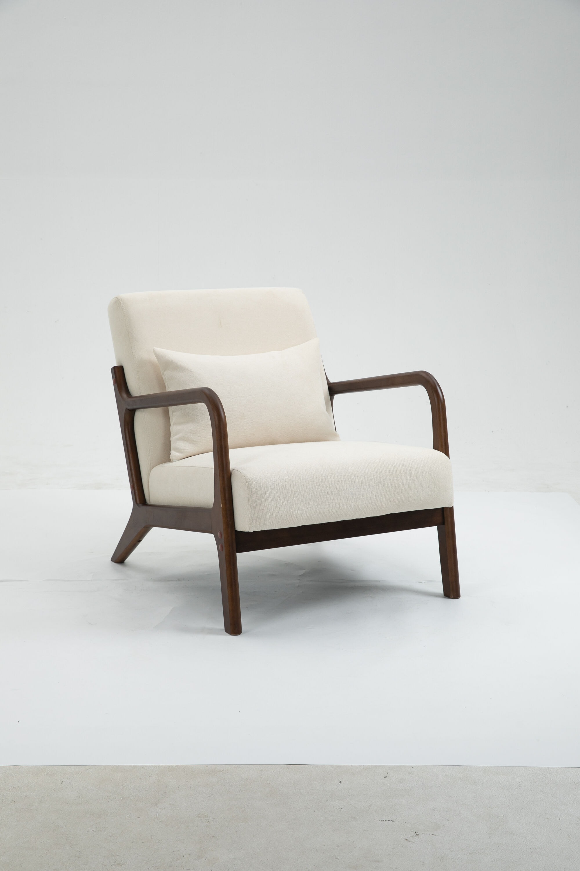 WELLFOR TRX-267AE Chair Modern White Accent Chair