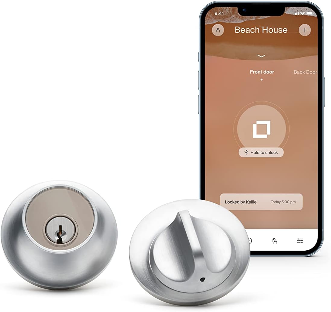 Level Lock- Touch Edition Smart Lock Satin Chrome Bluetooth