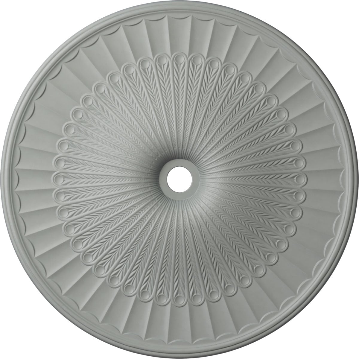 Ekena Millwork CM51GL Galveston 51-Inches W x 51-Inches L Architectural White Polyurethane Whole Ceiling Medallion