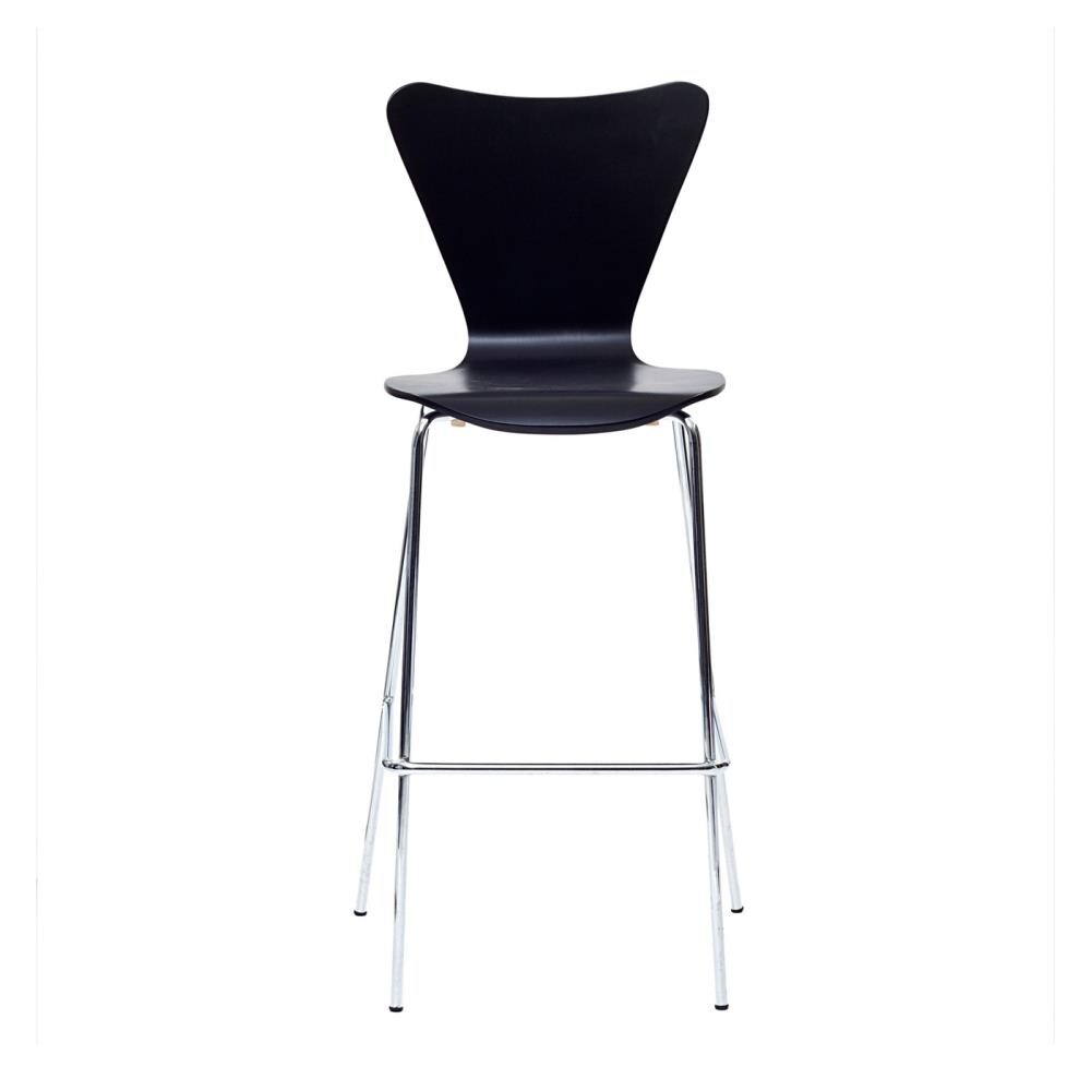 Modway Ernie Black Bar Height Bar Stool in the Bar Stools department at ...
