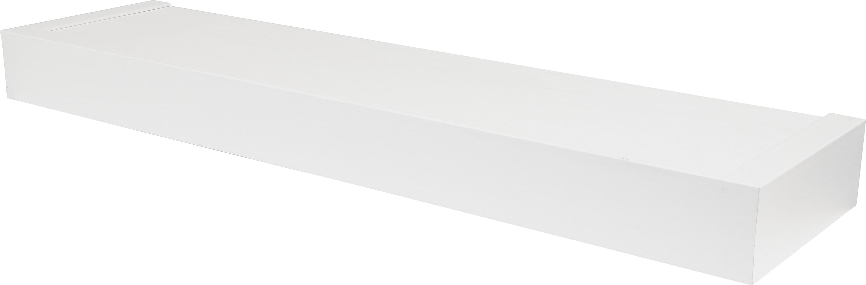 High & Mighty 515607 6-in D x 24-in L White Plastic Rectangular Shelf kit