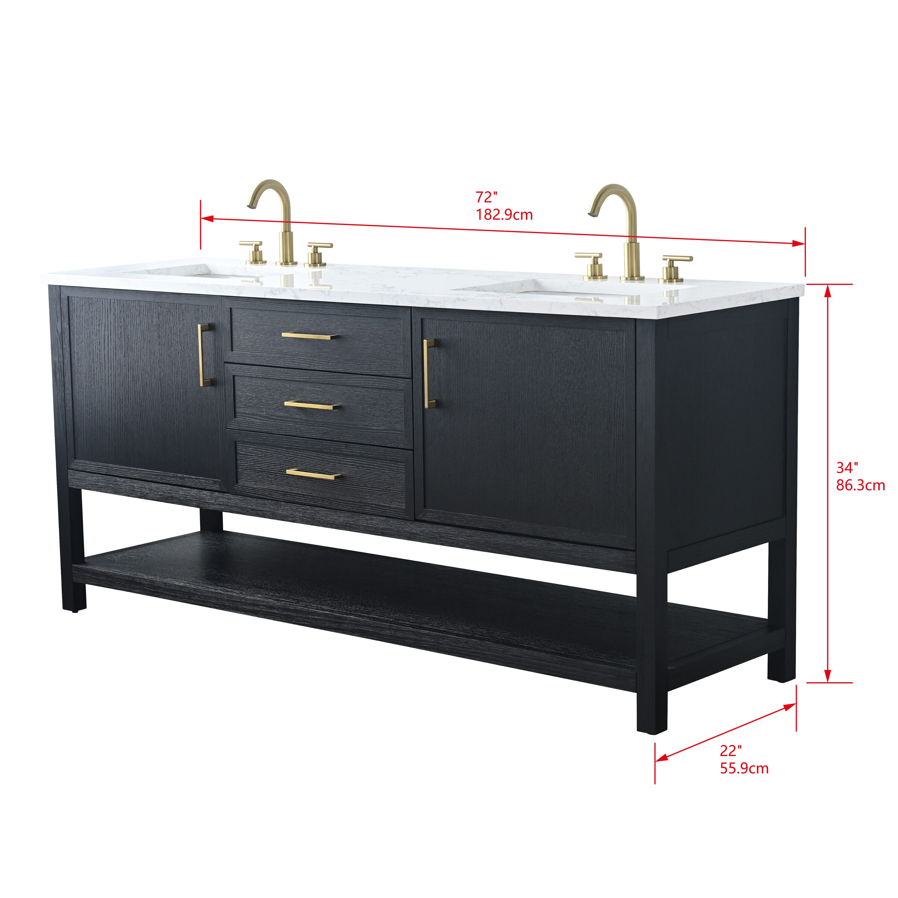 Sudio Design OLIVER-72BLO Bath-Vanity-Combo - View #4